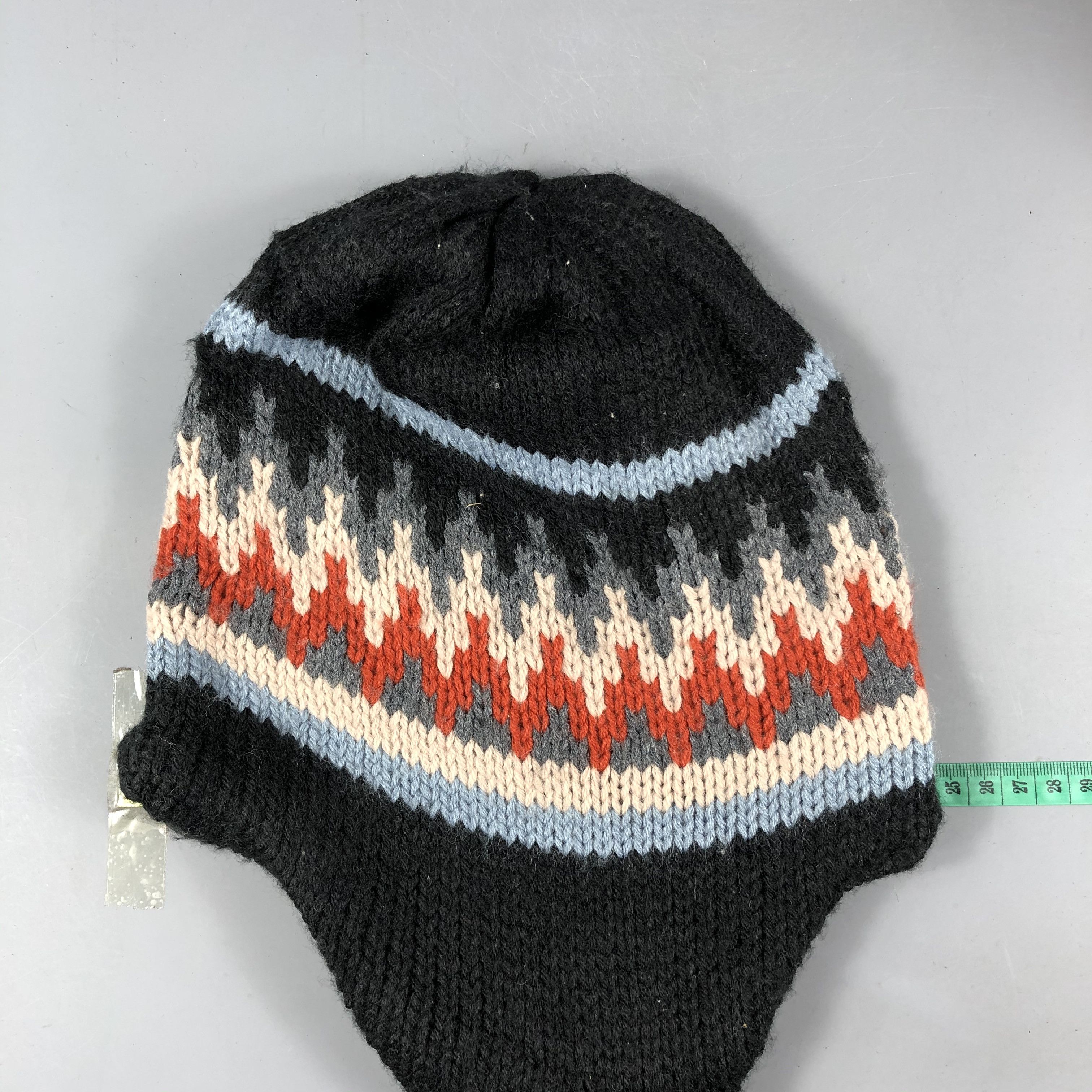 Japanese Brand Aran Knit Earflap Beanie Size ONE SIZE - 3 Thumbnail