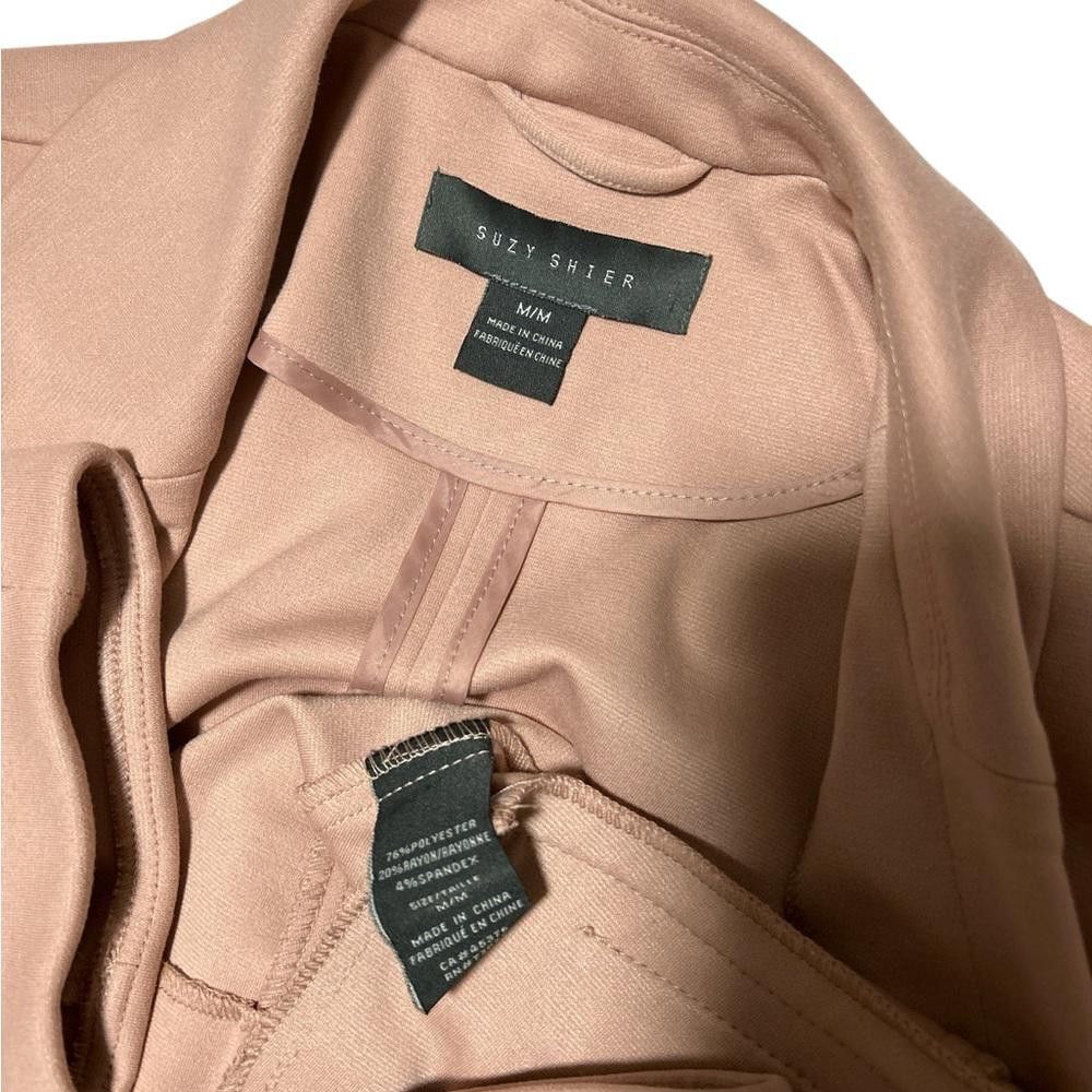 Designer Suzy Shier Women's Blazer - Size M - Dusty Rose Size M / US 6-8 / IT 42-44 - 4 Thumbnail