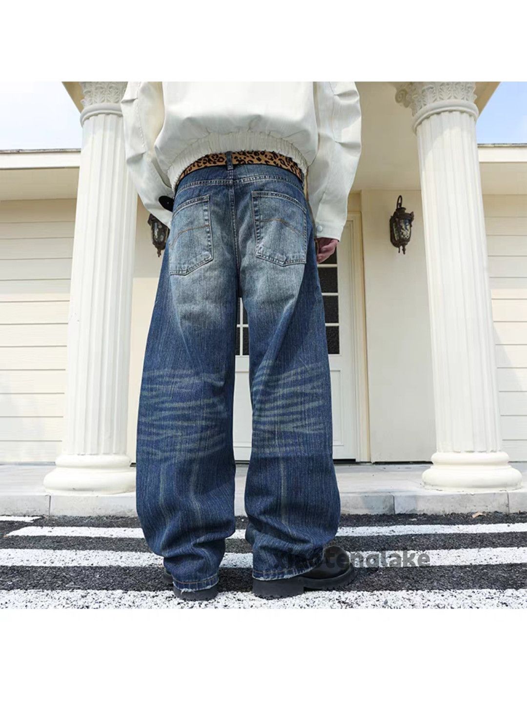 Vintage Custom washed faded cleanfit yuppie skate hiphop jeans Size US 32 / EU 48 - 3 Thumbnail