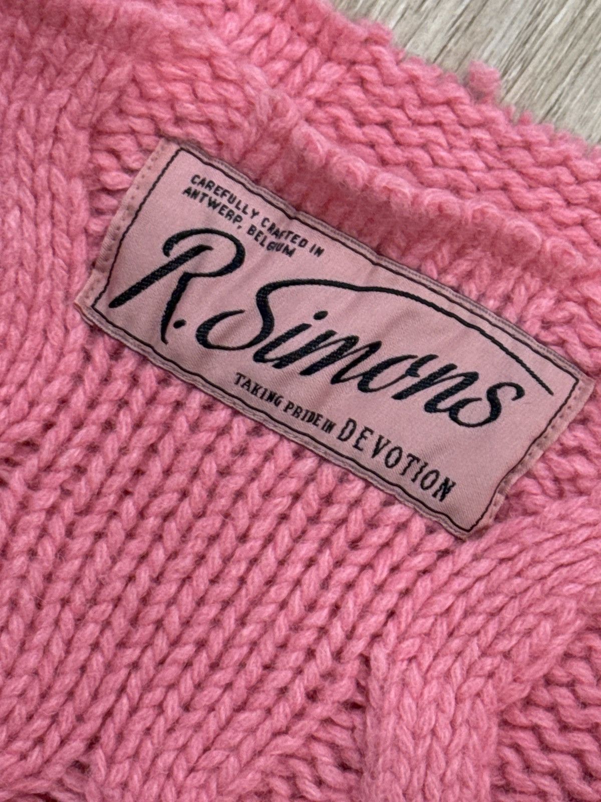 Raf Simons RafSimons 21AW Oversized Sweater in Pink Size US XXL / EU 58 / 5 - 3 Thumbnail