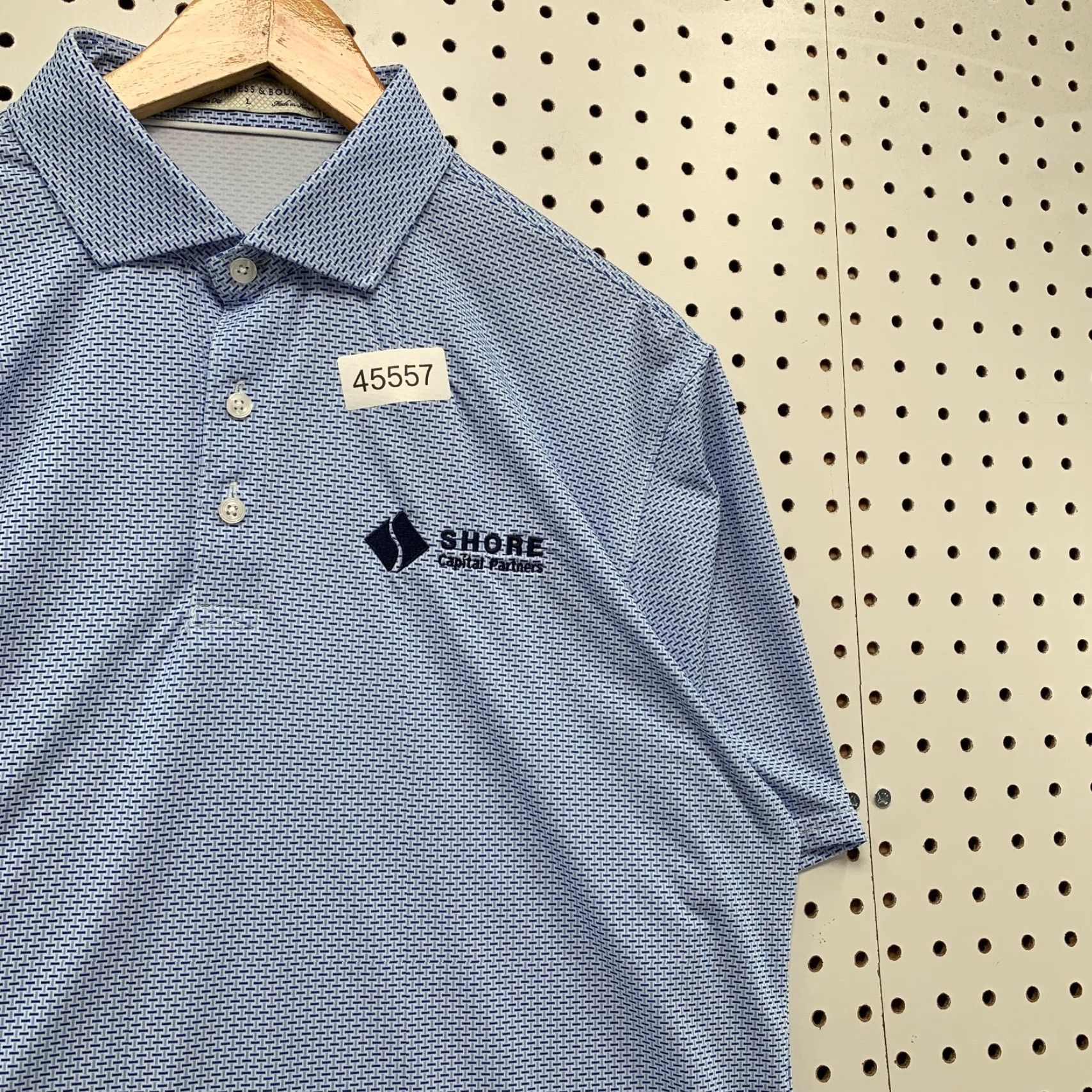 Vintage Holderness & Bourne Polo Shirt Mens Large Blue Golf Shore Capital Partners Polo Shirt L Blue Golf Mens Size US L / EU 52-54 / 3 - 3 Thumbnail