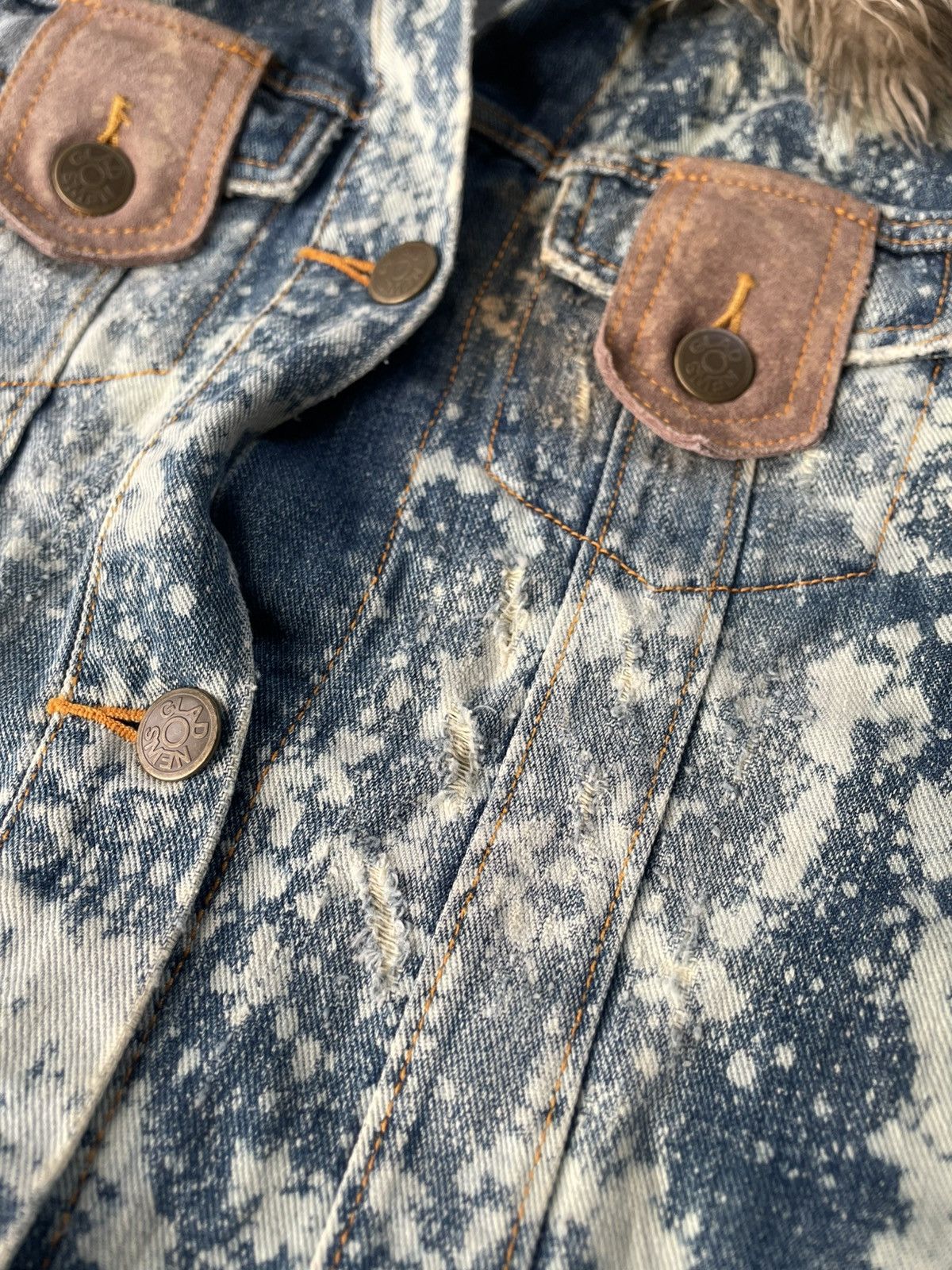 Yasuyuki Ishii Japanese Glad News Acidwash Faux Fur Lgb Style Size US XS / EU 42 / 0 - 8 Thumbnail