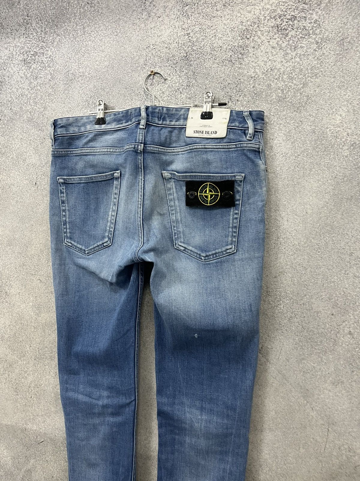 Stone Island Vintage Stone Island Jeans Patch Pocket Straight Fit Casual Size US 31 - 2 Thumbnail