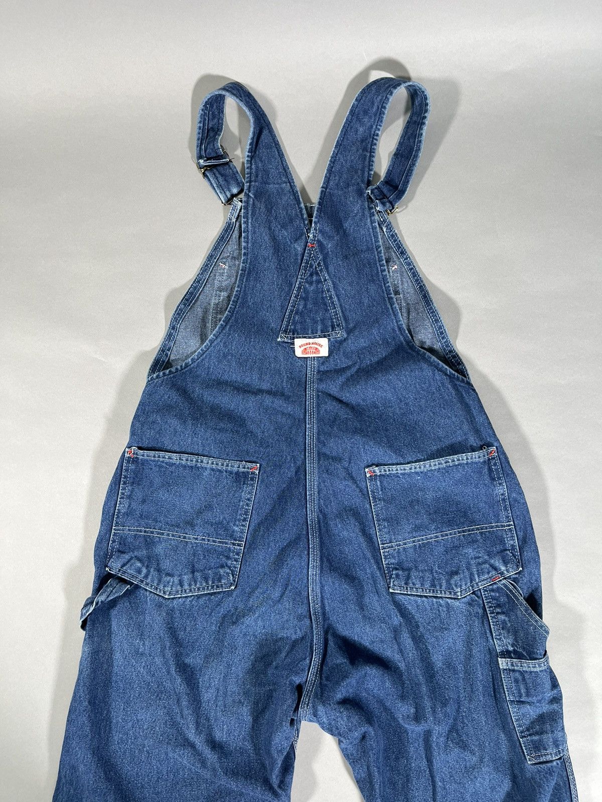 Other Rare Vintage Workers Round House Denim Overalls Size US 32 / EU 48 - 10 Thumbnail