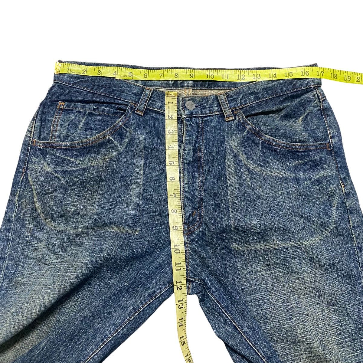 Vintage Vintage BIG JOHN Denim Cargo Pocket Jeans Size US 34 / EU 50 - 19 Thumbnail