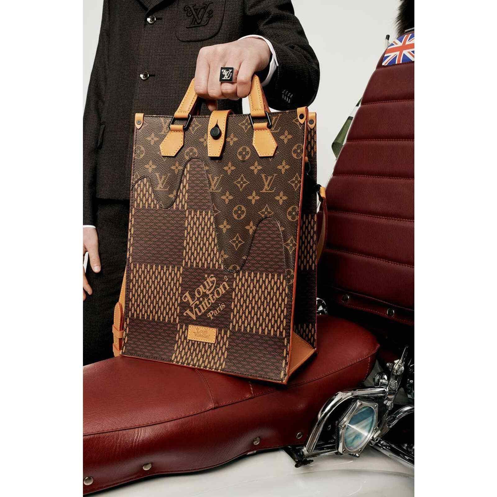 Louis Vuitton Louis Vuitton Nigo Mini Tote Giant Monogram Damier Drip Bag Size ONE SIZE - 5 Thumbnail