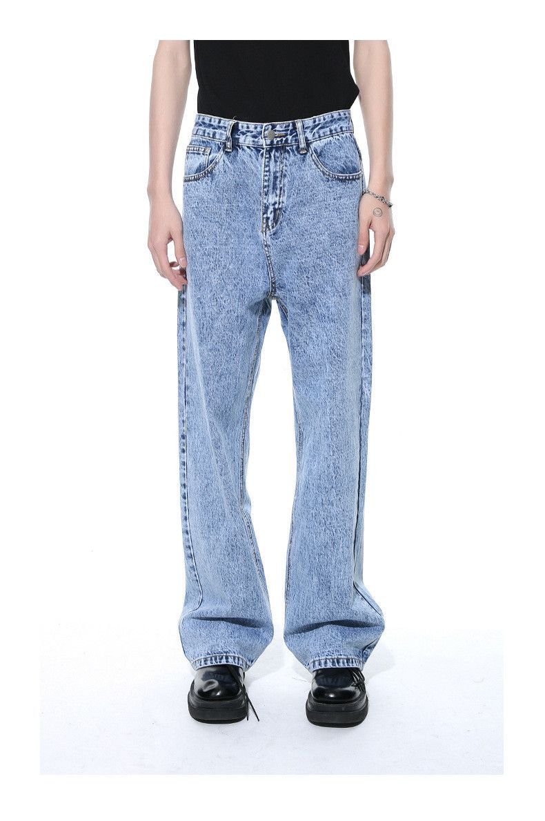 Japanese Brand × Jean Retro distressed washed straight casual jeans Size US 32 / EU 48 - 1 Thumbnail