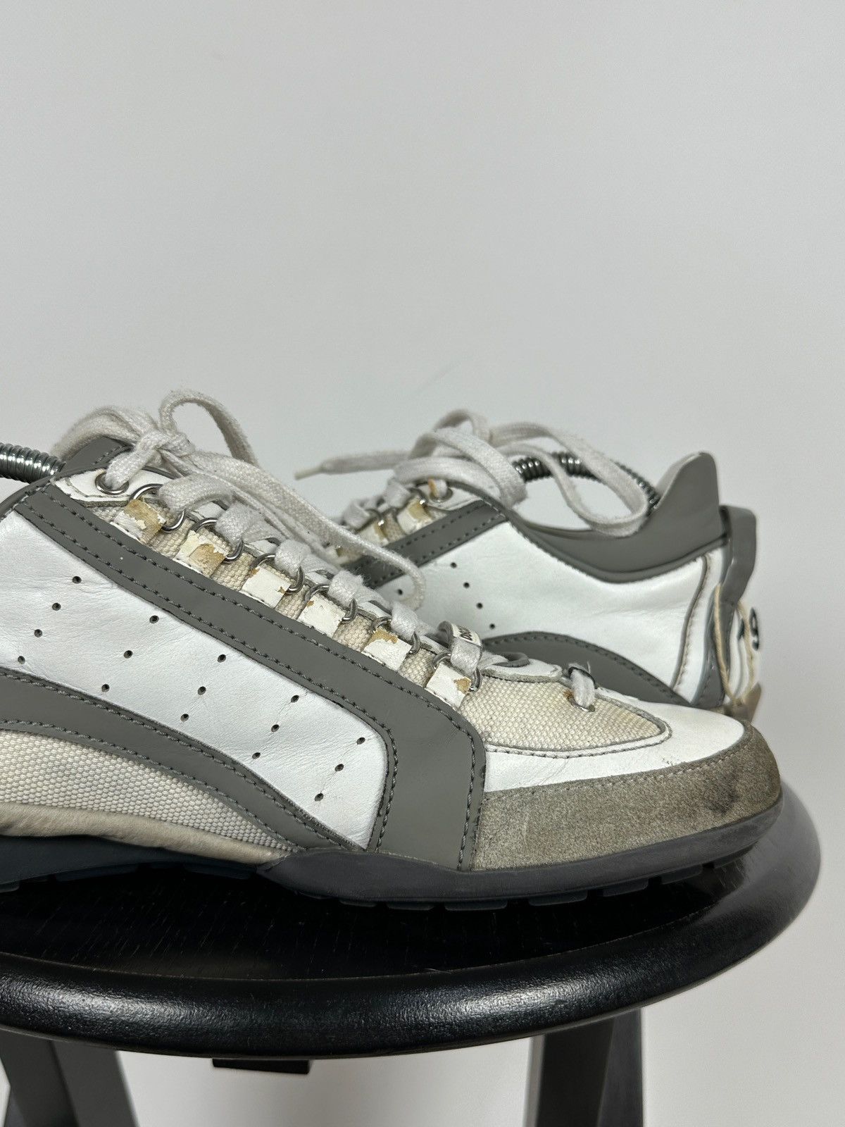 Dsquared2 Dsquared2 Get In The Fast Line Leather Low Sneakers Size US 9 / EU 42 - 17 Thumbnail