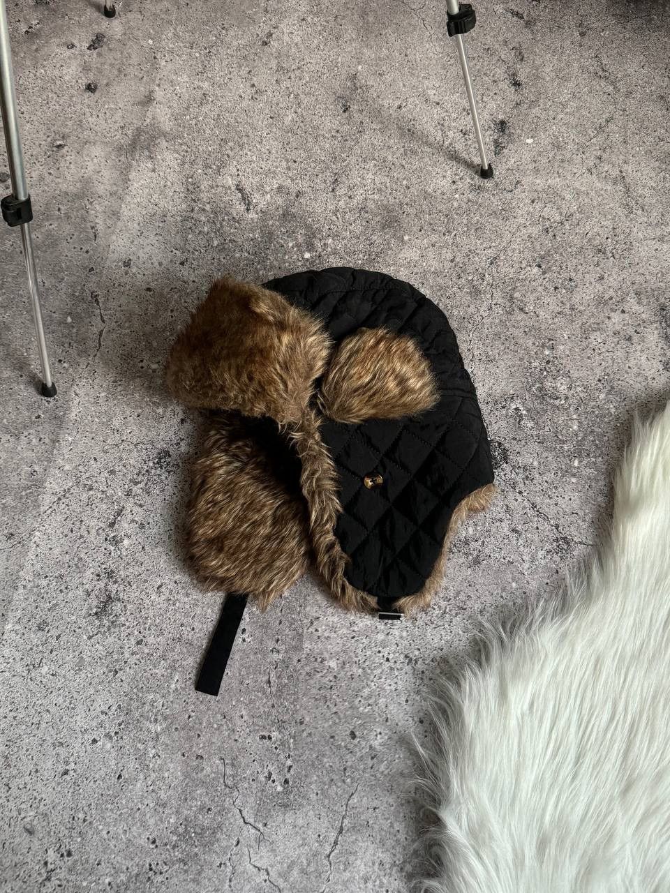 Vintage Vintage Y2K Trapper Fur Fluffy Hat Ushanka Faux USA Size ONE SIZE - 6 Thumbnail