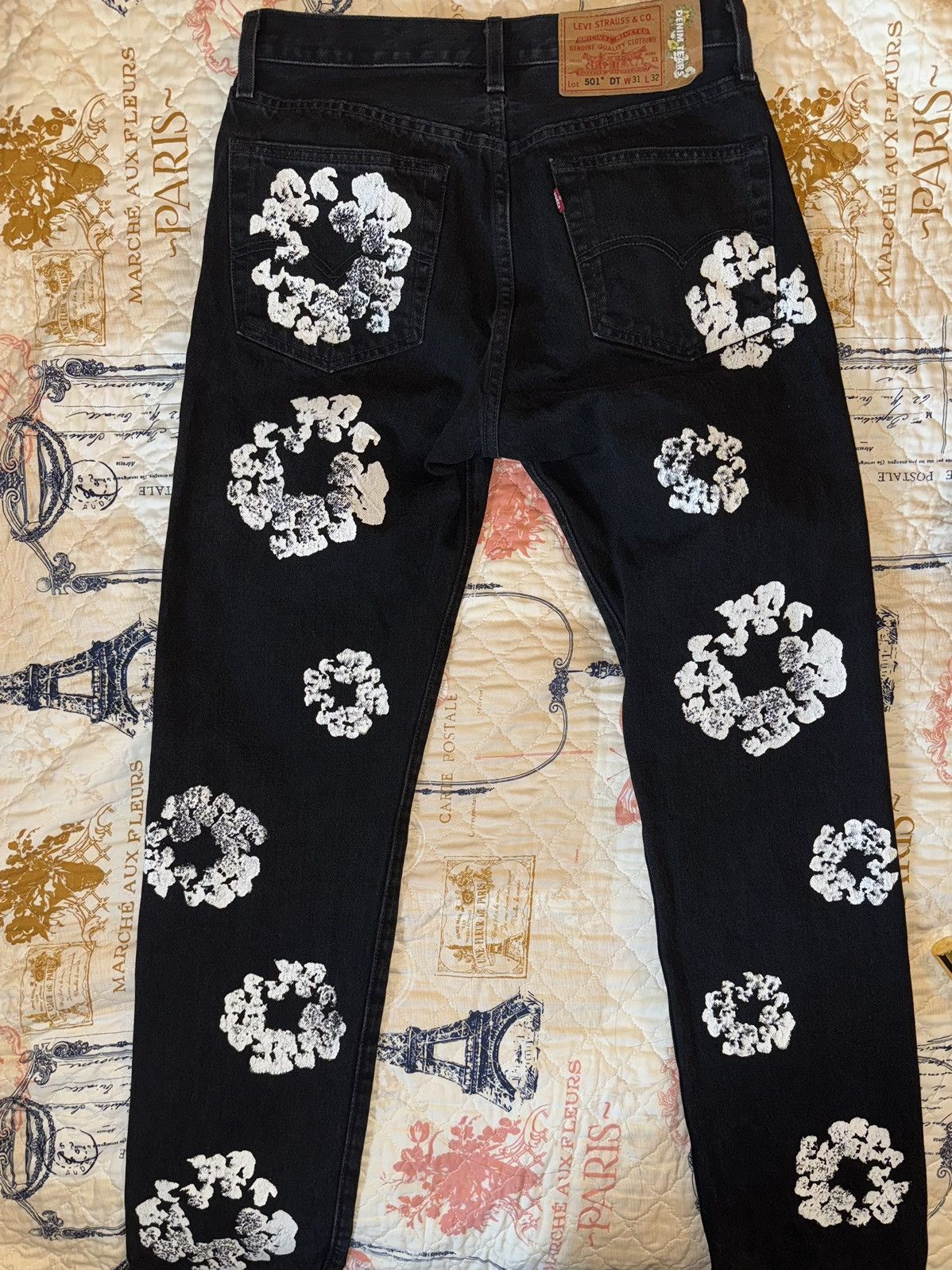 DENIM TEARS Denim Tears Black Denim Size 31 Size US 31 - 2 Thumbnail