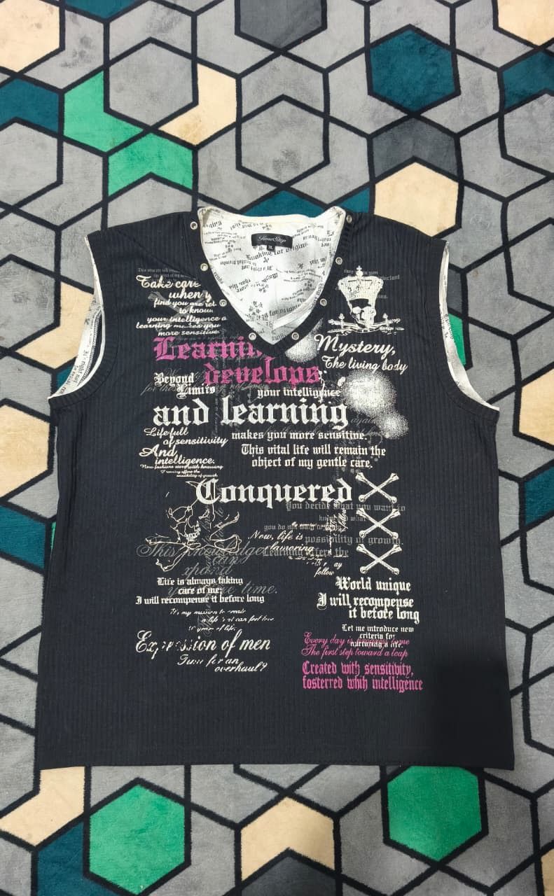 Japanese Brand Y2K Heisei Big Brother Style Tank Top | TimeStep Size US L / EU 52-54 / 3 - 1 Thumbnail