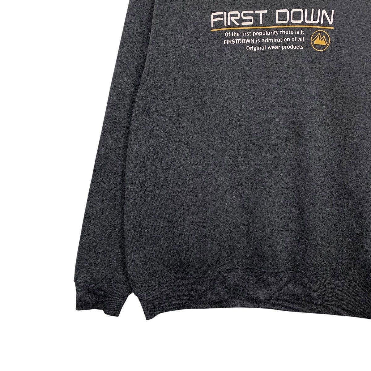 Japanese Brand First Down Crewneck Sweatshirt Size US L / EU 52-54 / 3 - 3 Thumbnail
