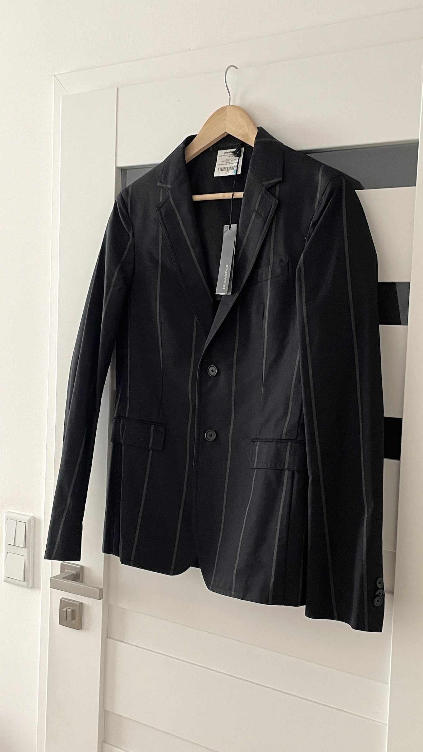 Jil Sander Jil Sander thick cotton stripped blazer Size 48R - 2 Thumbnail