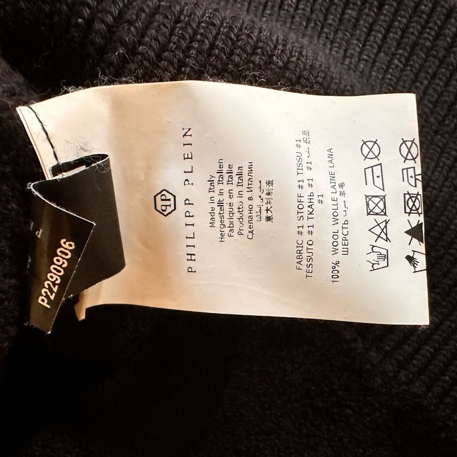 Philipp Plein Philipp Plein Couture "Raised on Champagne" Wool Sweater Size S / US 4 / IT 40 - 6 Thumbnail