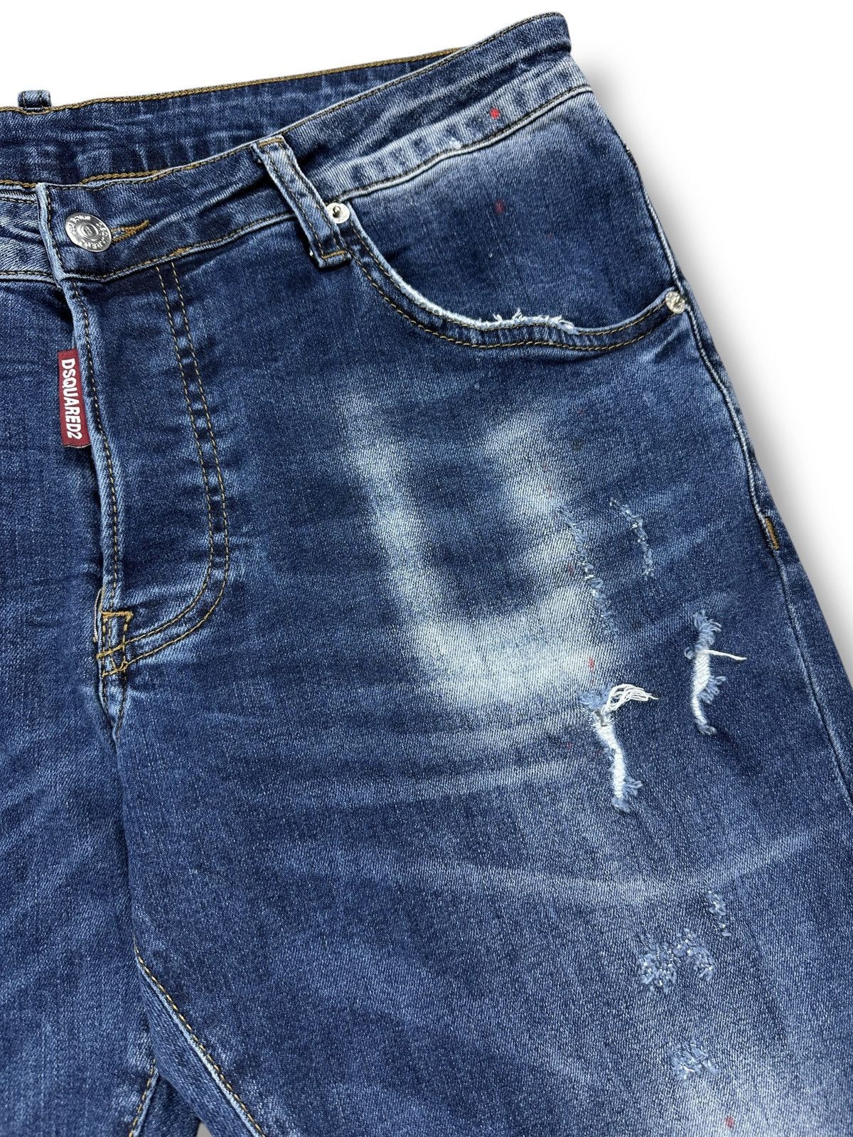 Dsquared2 Dsquared2 Painted Distressed Ripped Skinny Jeans Stratch 54 Size US 38 / EU 54 - 7 Thumbnail