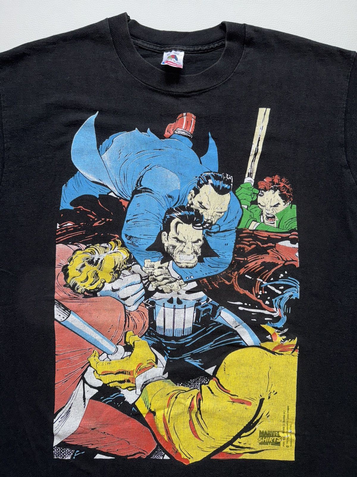 Fruit Of The Loom × Marvel Comics 1992 The Punisher Marvel Comic Images Romita Jr. Art XL FOTL Size US XL / EU 56 / 4 - 3 Thumbnail