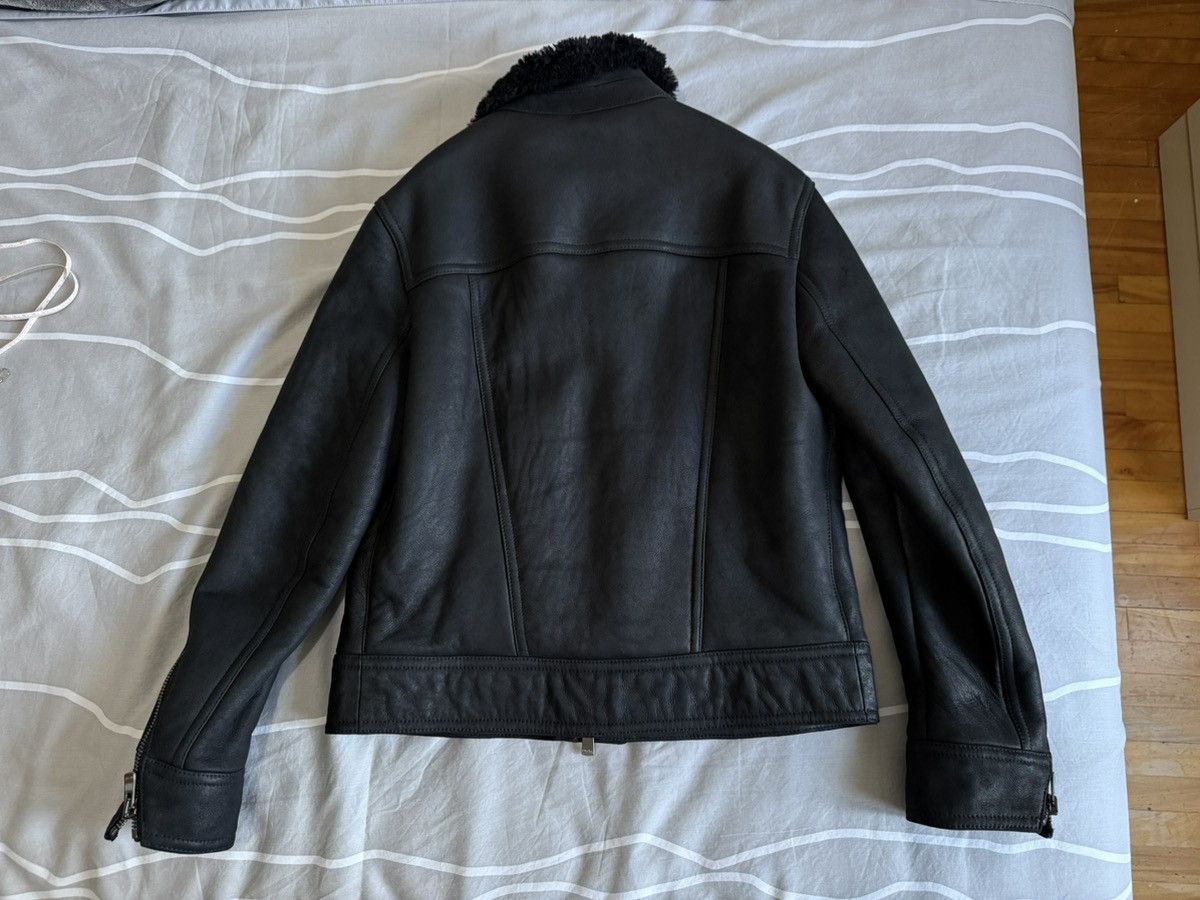 Drome Drome Shearling Leather Bomber Jacket Black Medium Size US M / EU 48-50 / 2 - 2 Thumbnail