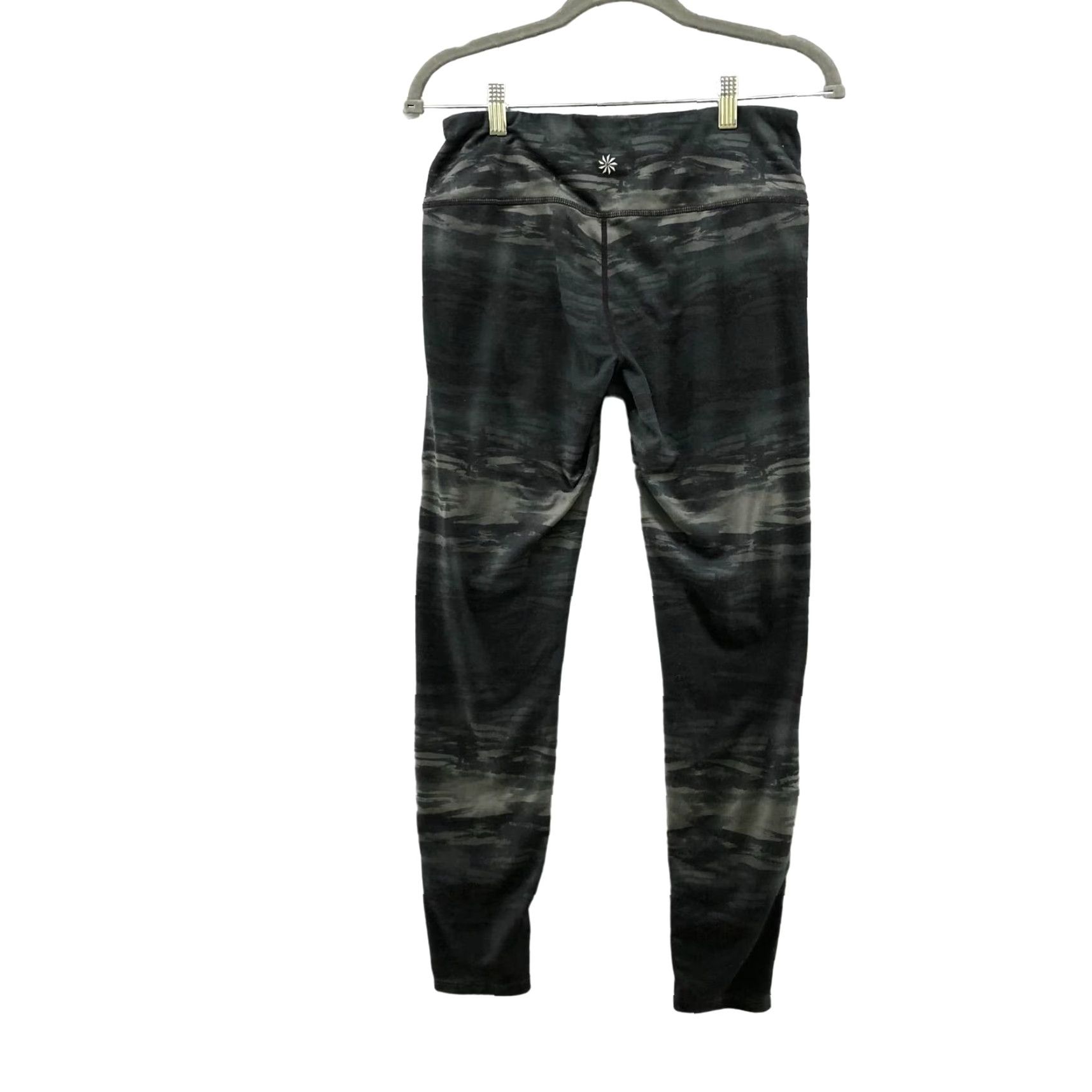 Athleta Athleta Chaturanga Leggings Womens M Black Gray Tie Dye Full Length Yoga Gym者 Size 32" / US 10 / IT 46 - 2 Thumbnail