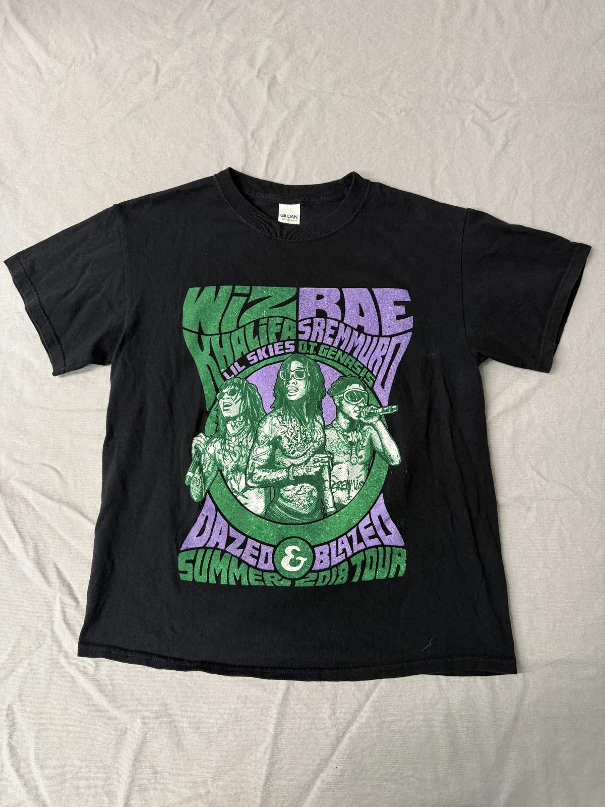 Gildan Wiz Khalifa Tour T-shirt Rae Sremmurd 2018 Tour Tee - M Size US M / EU 48-50 / 2 - 2 Thumbnail