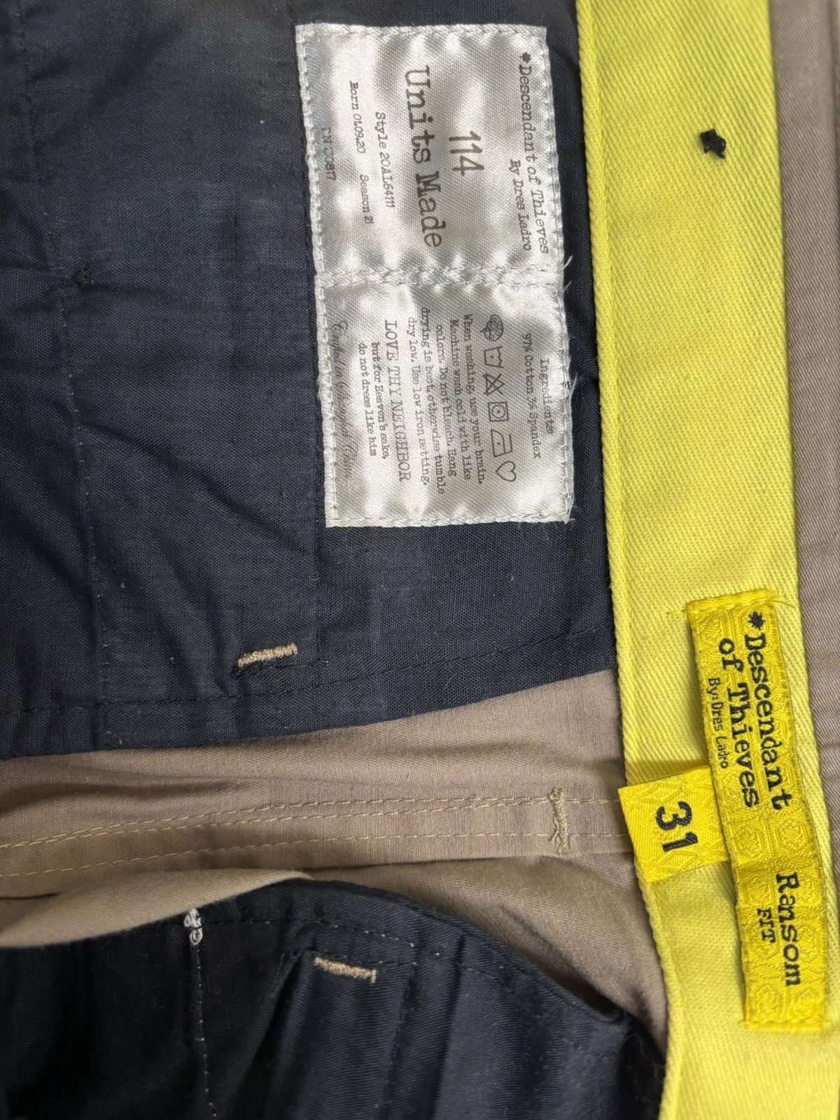 Descendant of Thieves Descendant of Thieves by Dres Ladro - Ransom Fit Chino Size US 31 - 4 Thumbnail