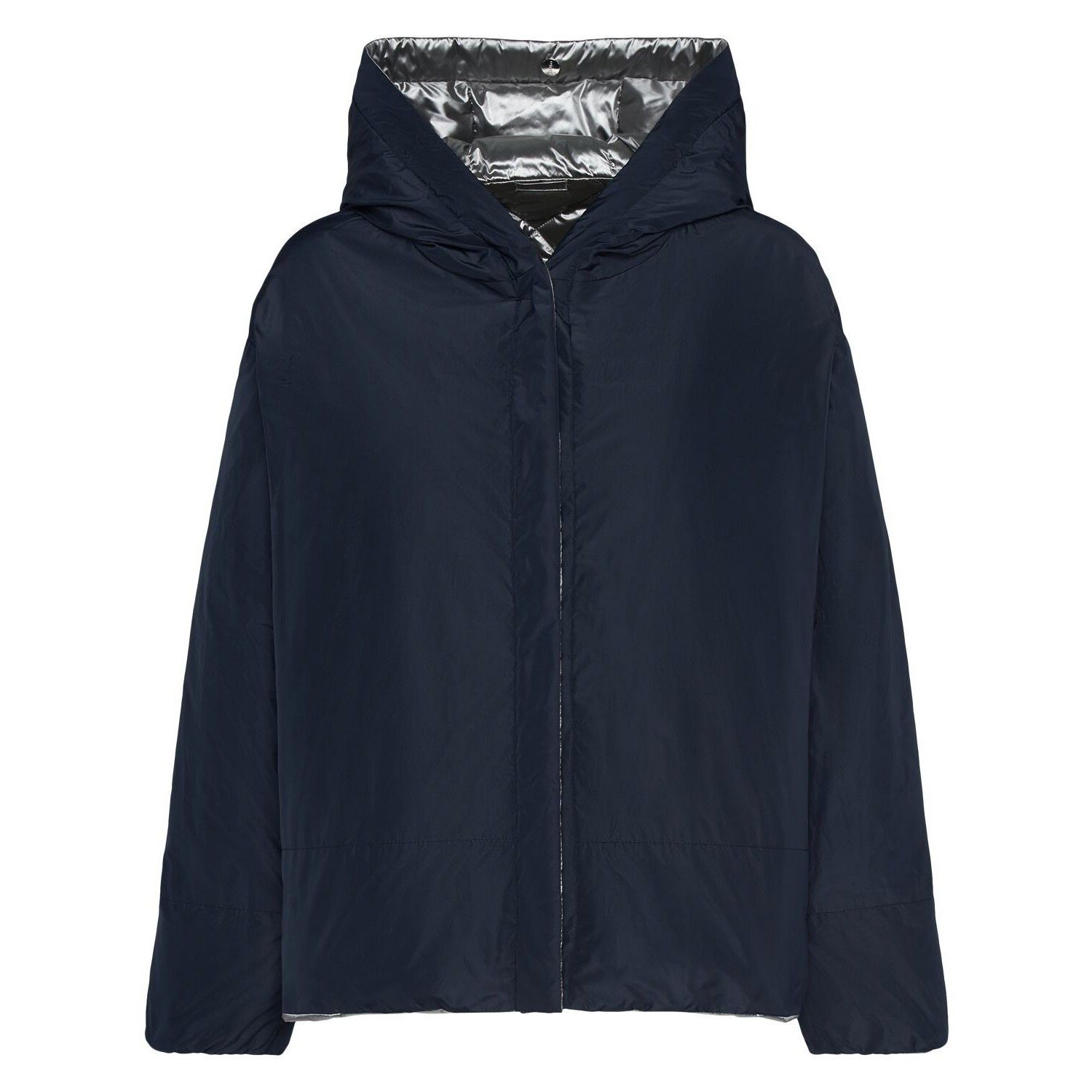 Max Mara MAX MARA Nico $1345 Light Grey Canvas Down Jacket New And Au Size S / US 4 / IT 40 - 2 Thumbnail
