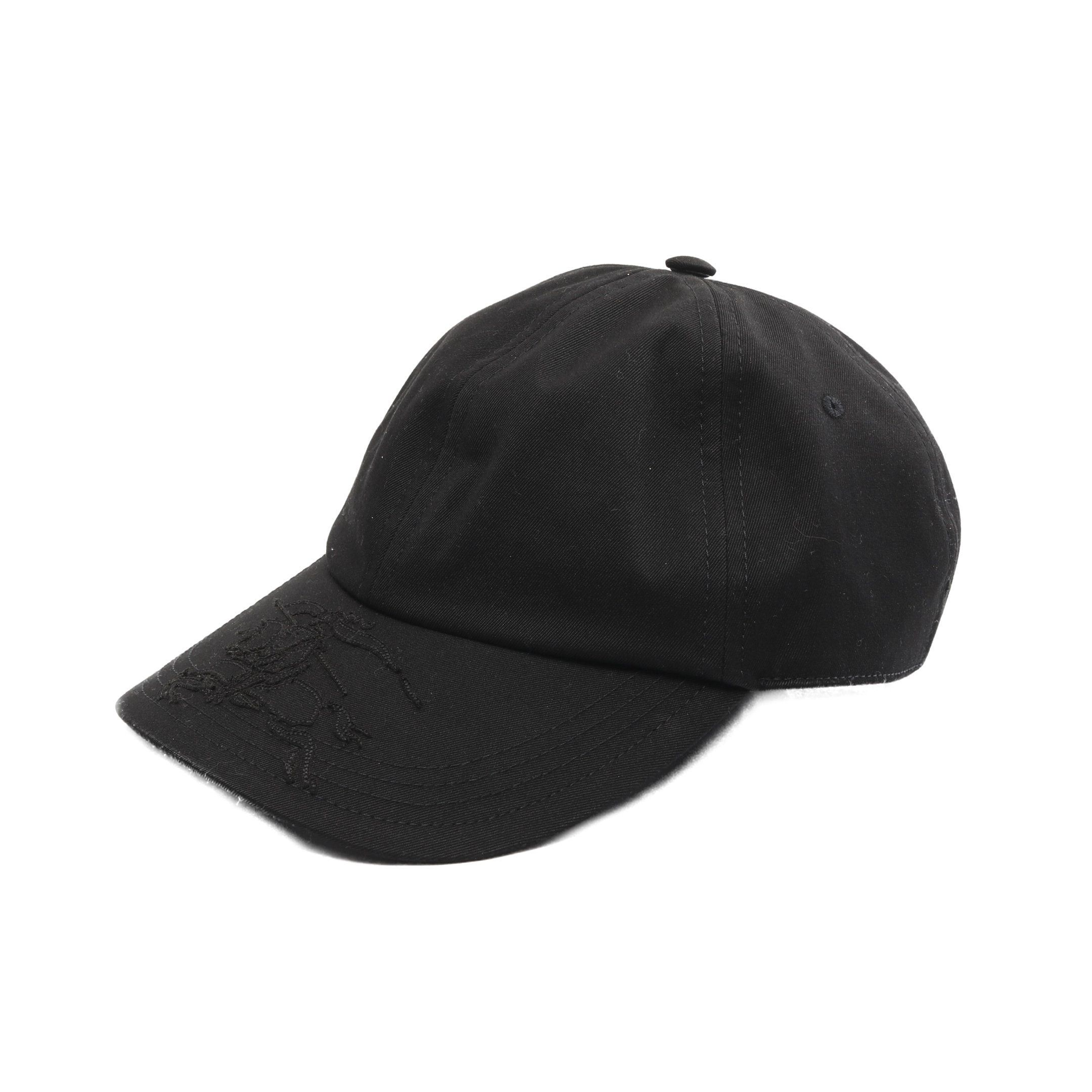 Burberry Burberry Baseball Cap Hat Cotton Black Size ONE SIZE - 1 Thumbnail