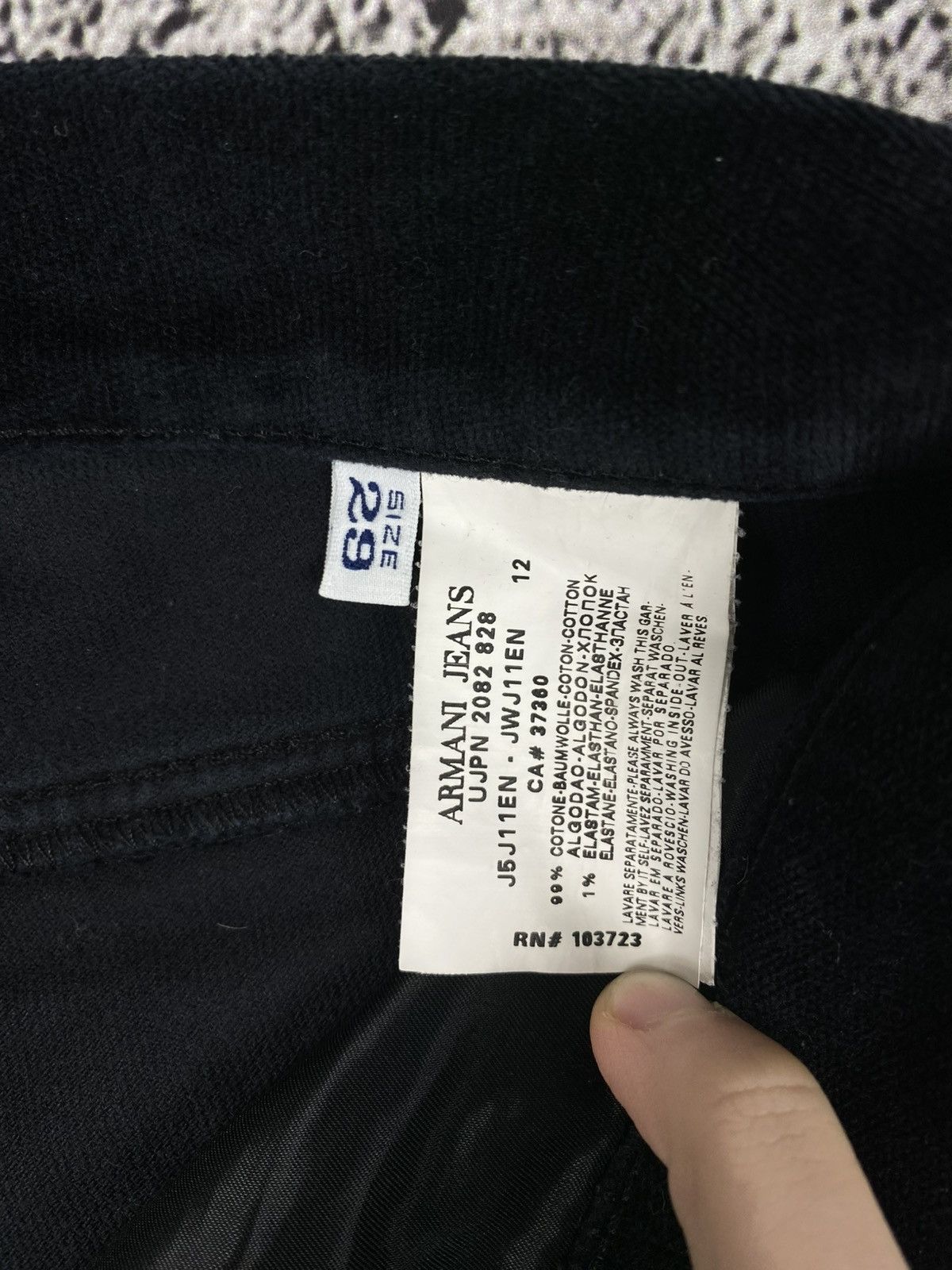 Armani Vintage Y2K Armani Jeans corduroy pants old money style 29 Size 29" - 7 Thumbnail