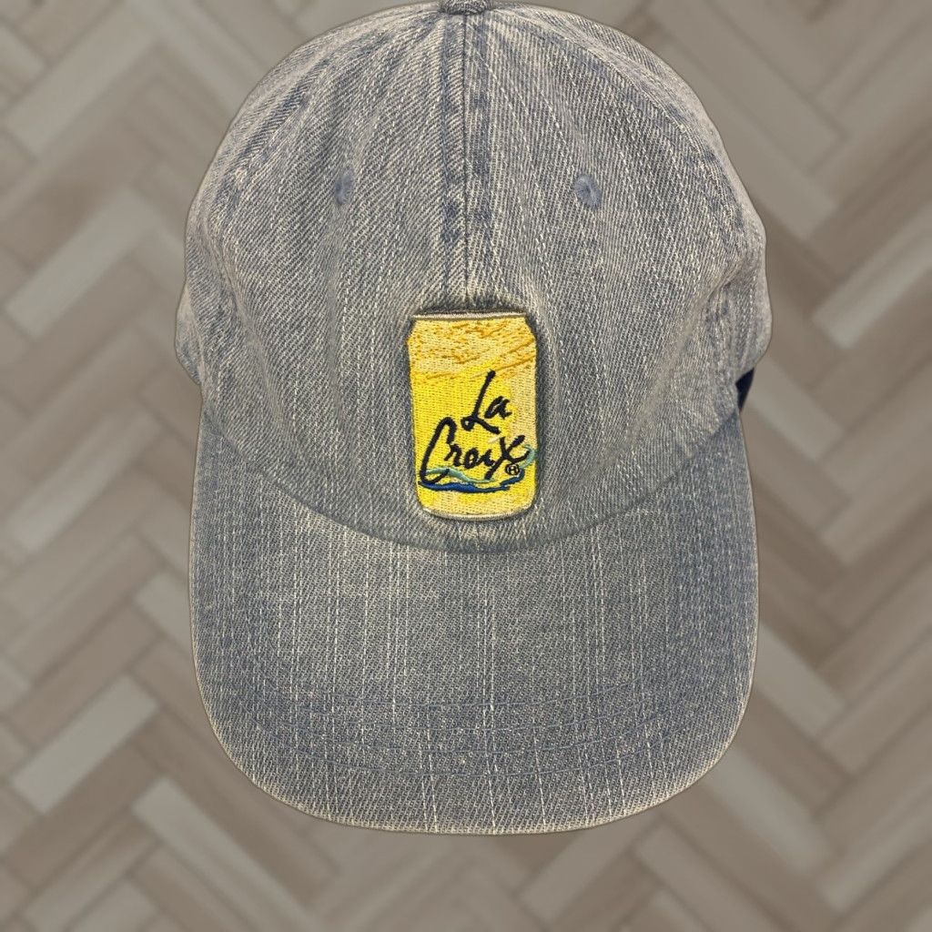 Denime VINTAGE La Croix Sparkling Water Denim Cap Unisex Adults One Size Blue Casual Adjustable Baseball Hat Size ONE SIZE - 1 Thumbnail