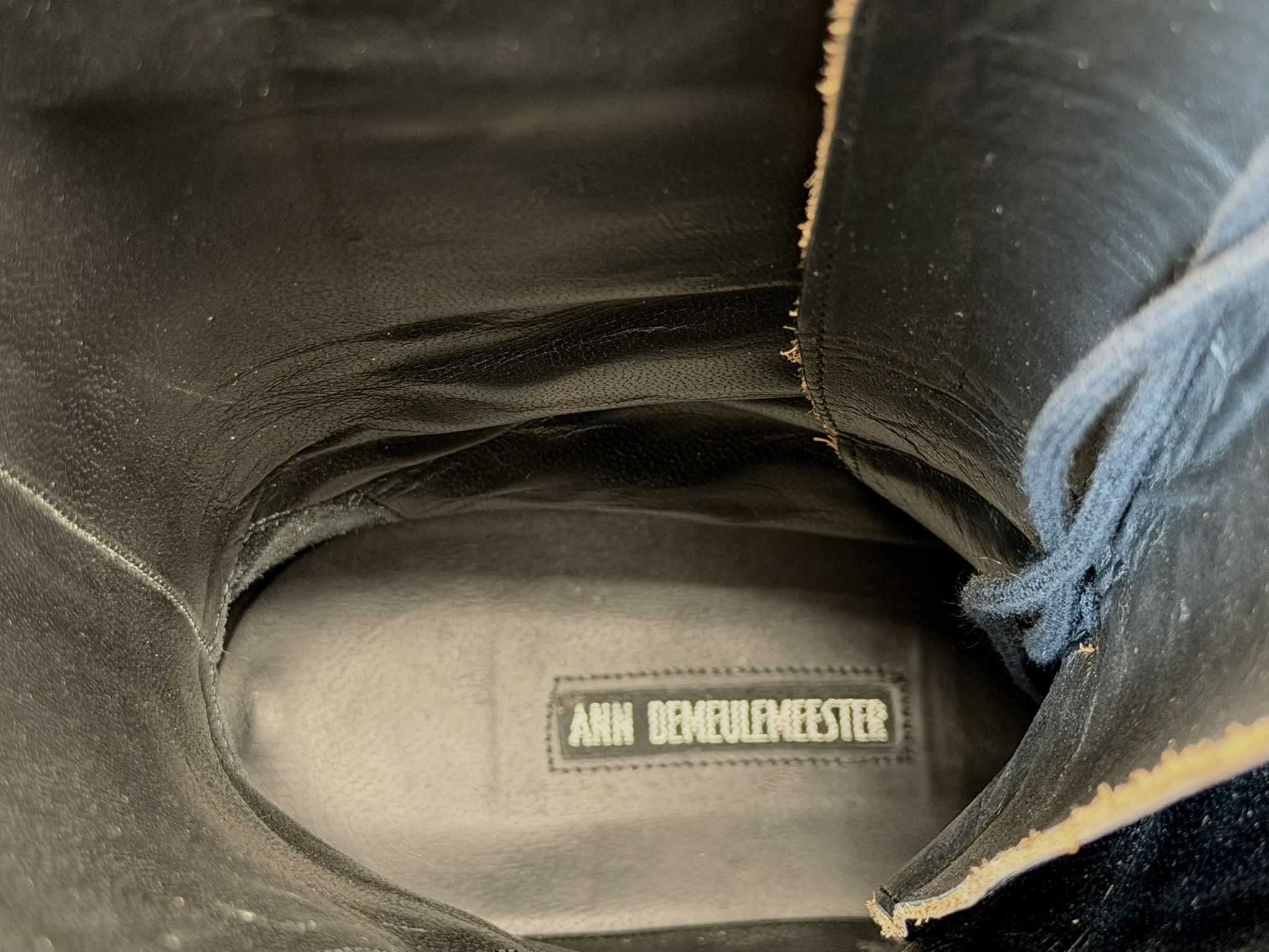 Ann Demeulemeester Ann Demeulemeester Lace Up Combat Boots Black 44 Size US 11 / EU 44 - 13 Thumbnail