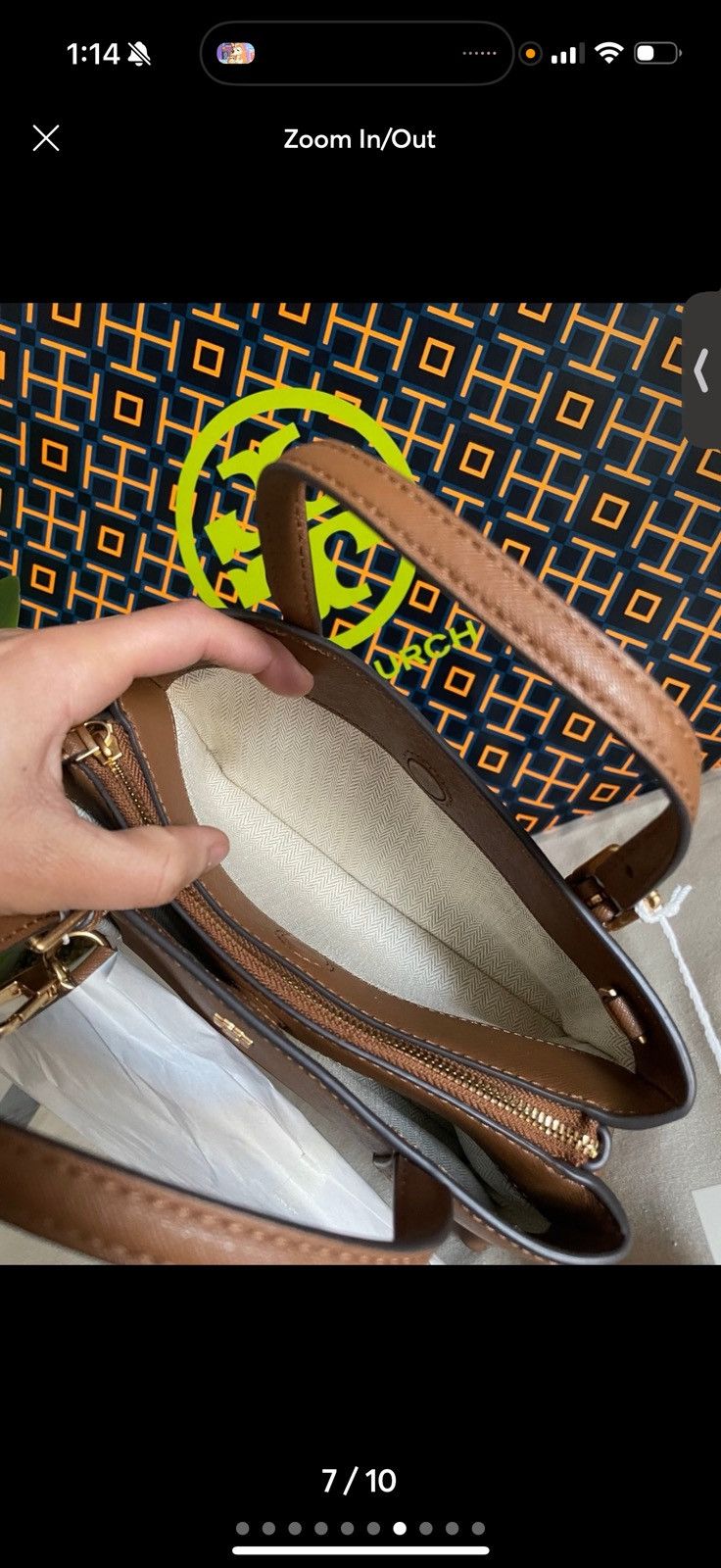 Tory Burch New, tory burch Emerson mini tote crossbody bag in brwon Size ONE SIZE - 5 Thumbnail