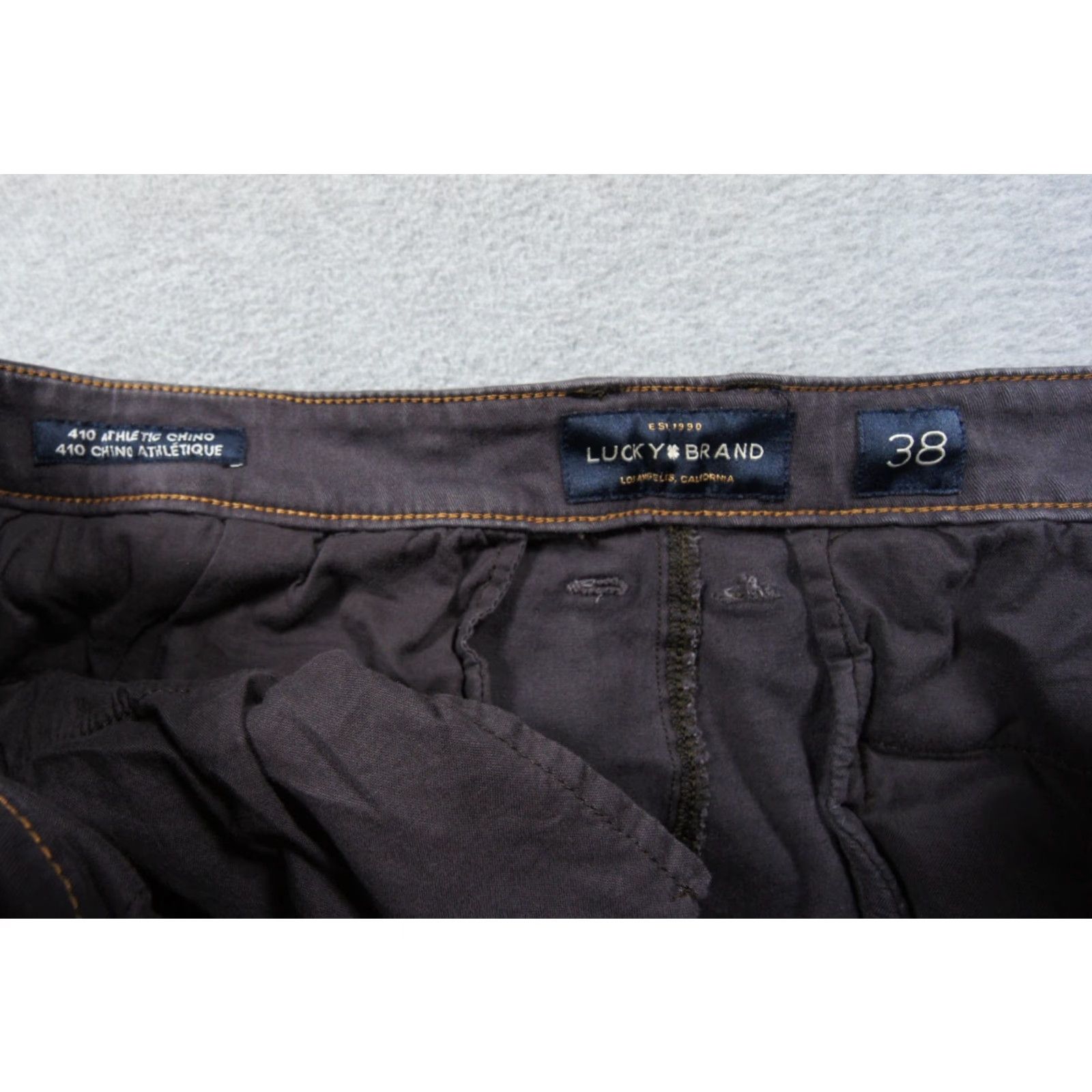 Lucky Brand Lucky Brand Pants Mens 38x29 Gray Chino Athletic 410 Stretch Casual Size US 38 / EU 54 - 7 Thumbnail
