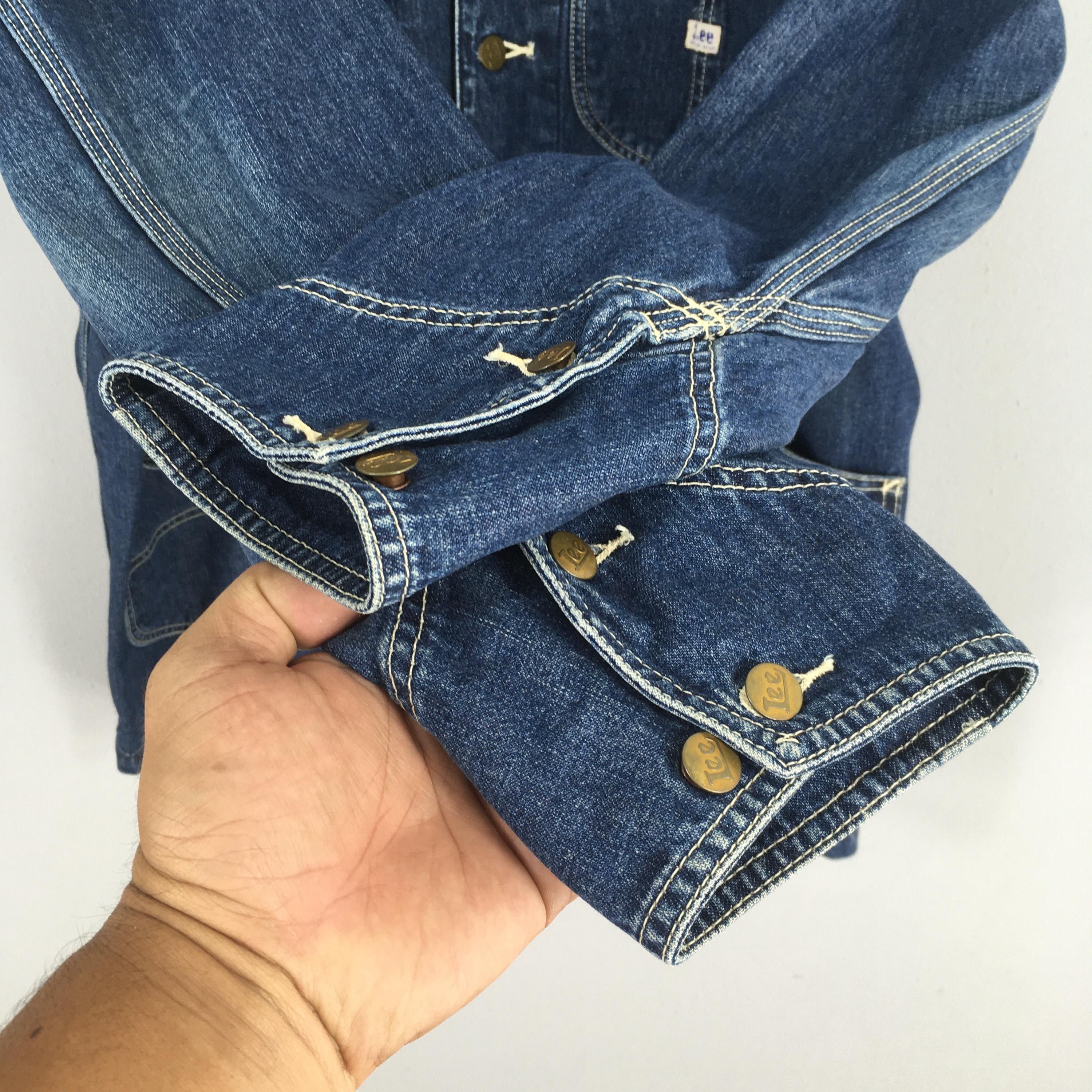 Lee Vintage 90's Lee Sanforized Denim Worker Jacket Medium Size US M / EU 48-50 / 2 - 4 Thumbnail