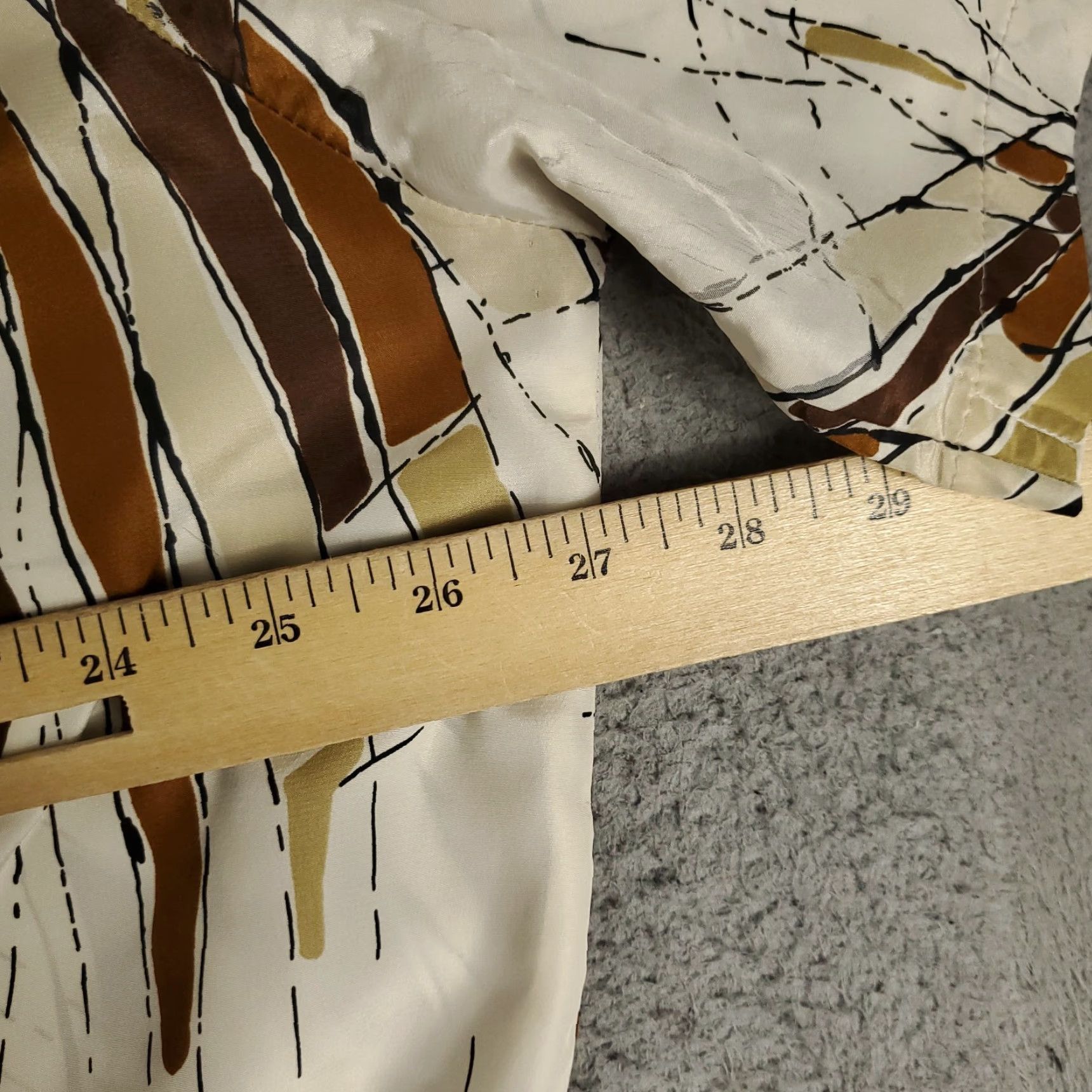 Vintage VINTAGE Alan Stuart Polo Shirt Mens 1X Beige Abstract Short Sleeve Shirt Size US XL / EU 56 / 4 - 6 Thumbnail