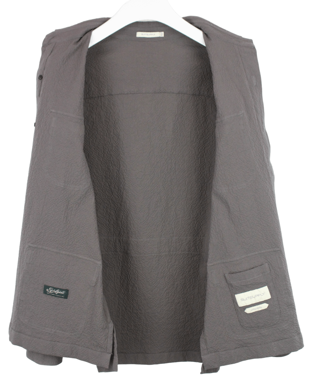 Suitsupply SUITSUPPLY William Jacket Men's UK 44 Seersucker Overshirt Size US XL / EU 56 / 4 - 4 Thumbnail