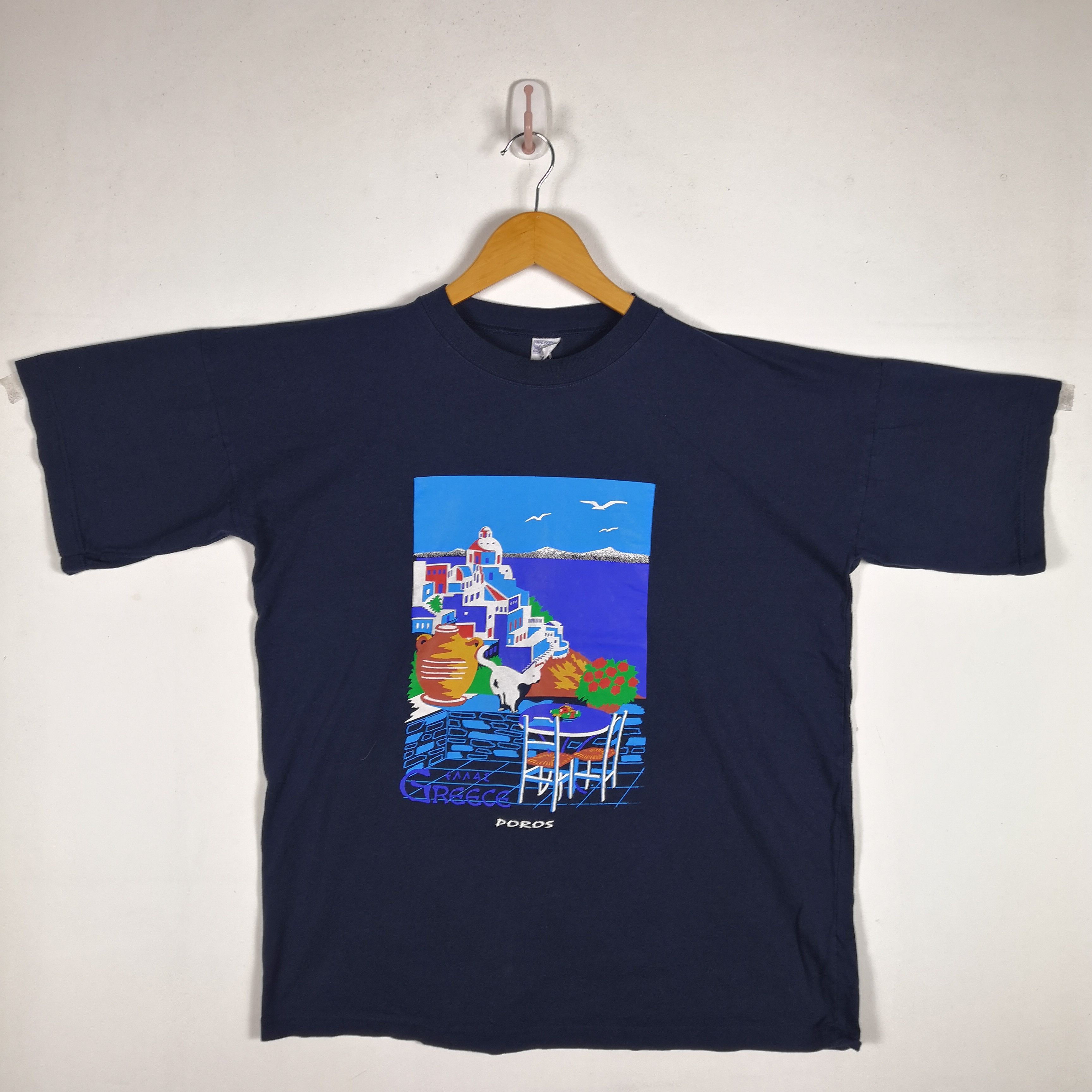 Vintage Vintage 90s Greece T-Shirt Travel Memorabilia Novelty Tees Size US XL / EU 56 / 4 - 2 Thumbnail