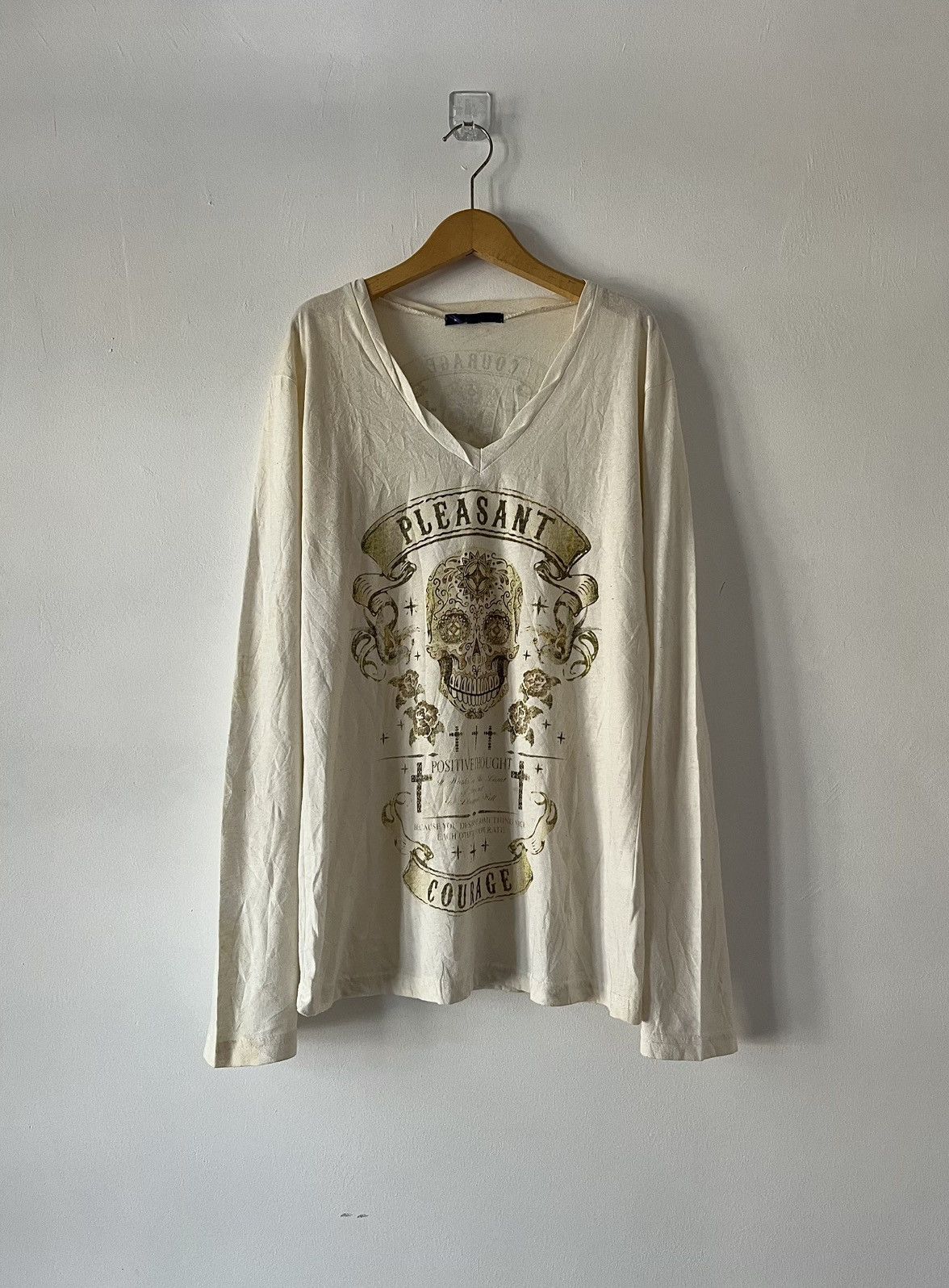 semanticdesign Vintage Semantic Design Courage Skull Big Logo Long Sleeve Size US M / EU 48-50 / 2 - 1 Thumbnail