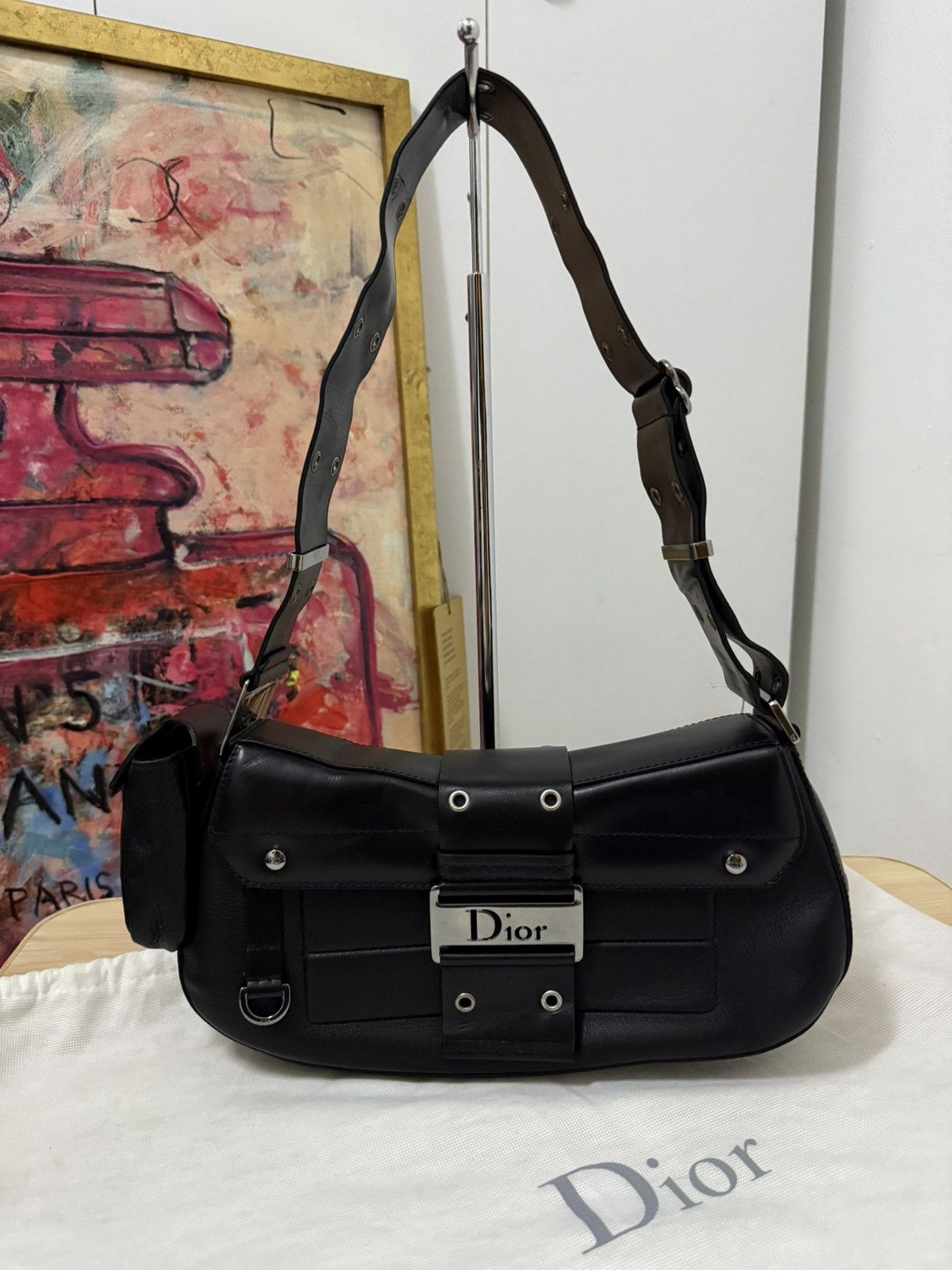 Dior 2002 Dior Street Chic colombus Black shoulder bag Size ONE SIZE - 1 Thumbnail