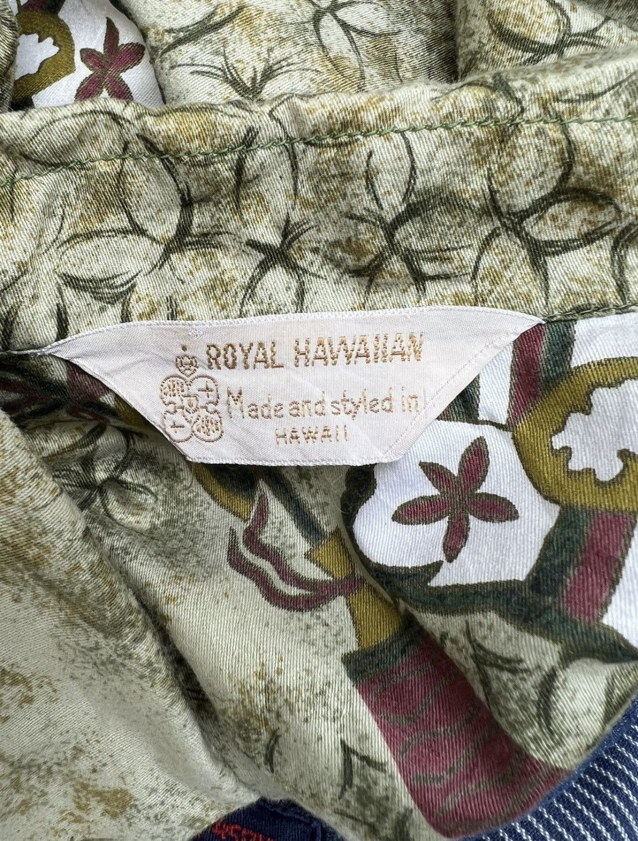 Vintage RARE! Vintage 60s Royal Hawaiian King Kamehameha Aloha Shirt Size US M / EU 48-50 / 2 - 19 Thumbnail