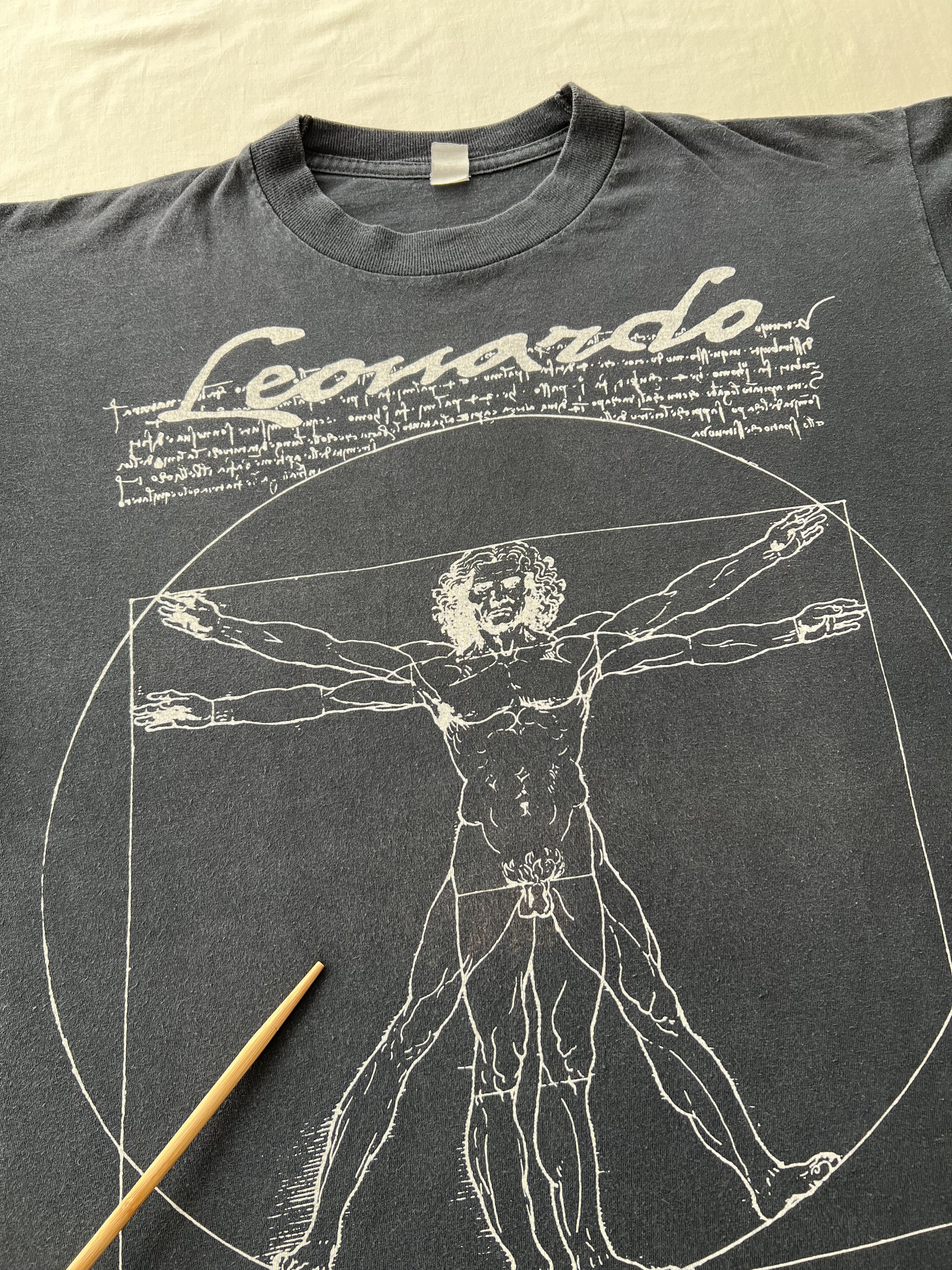 Arts & Science Vintage 90s Leornardo Da Vinci Vitruvian Man Human Anatomy Size US L / EU 52-54 / 3 - 5 Thumbnail