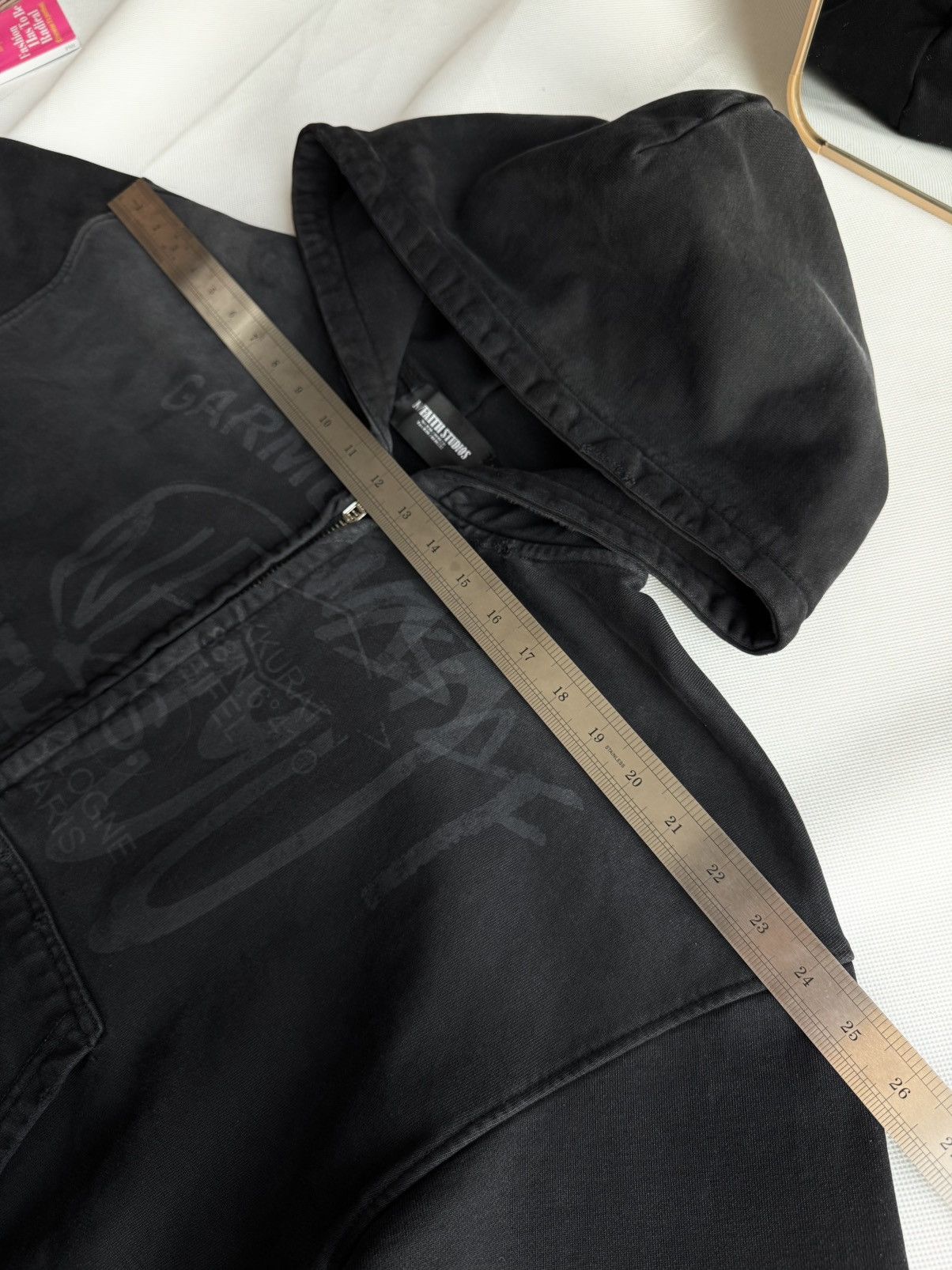 No Faith Studios NFS ZIP JACKET Washed Black Zip Up Hoodie no faith Studios Size US S / EU 44-46 / 1 - 23 Thumbnail