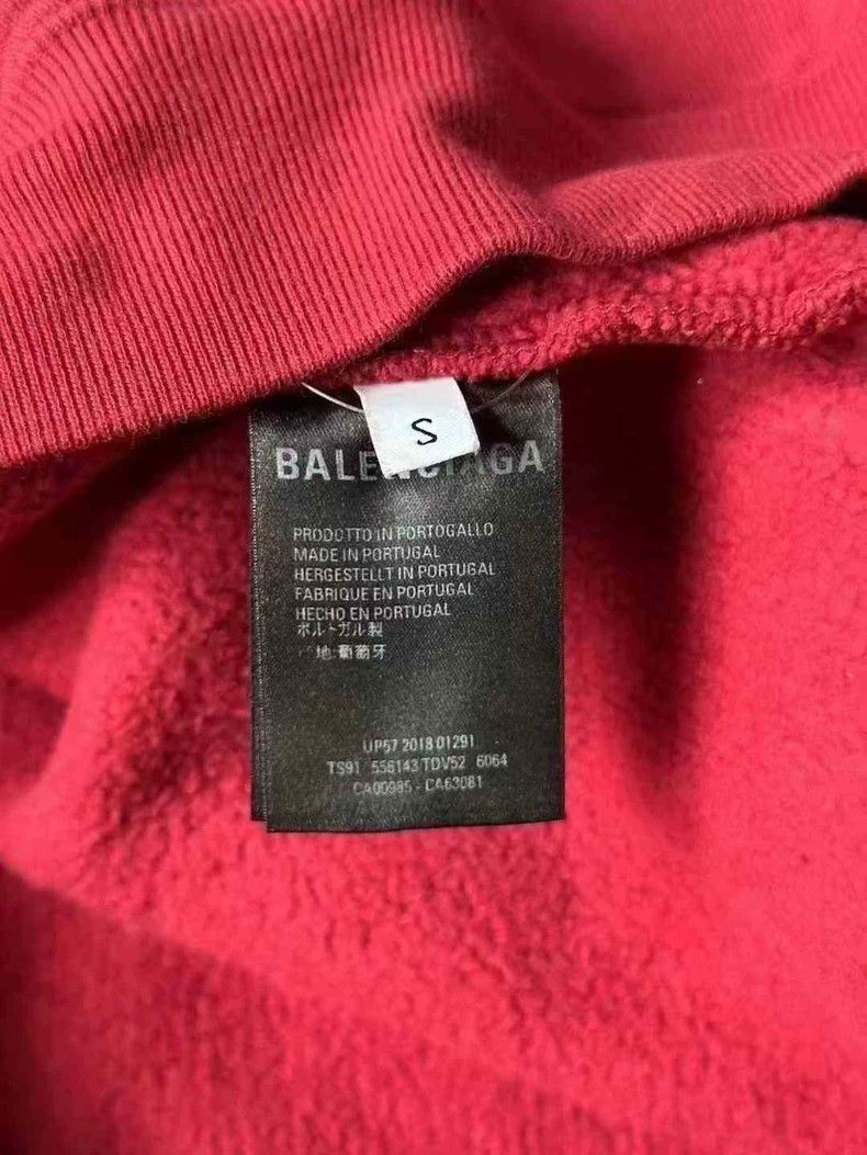 Balenciaga Balenciaga Wine Red Wheat Spike Hoodie 2501-Nextarrow Size US S / EU 44-46 / 1 - 3 Thumbnail