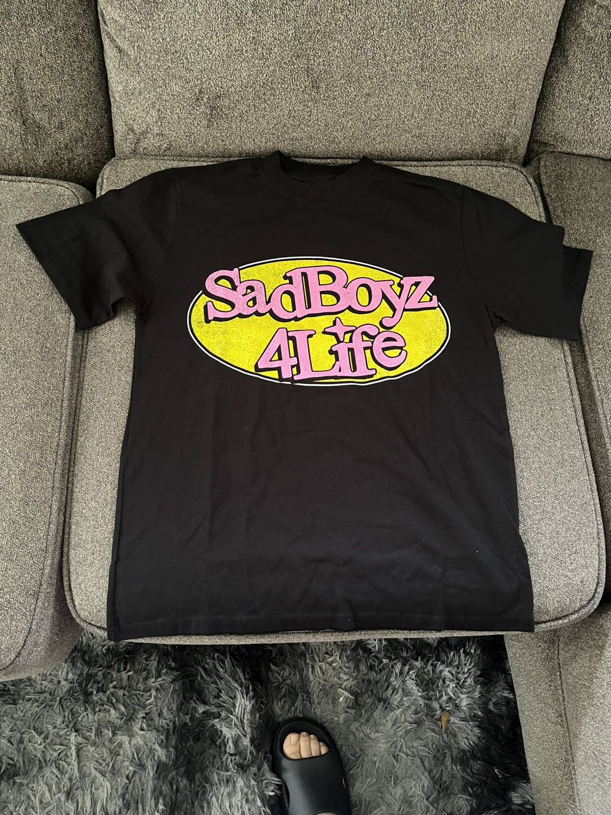 Sad Boys Sad Boyz 4 Life Graphic Tee – Black/Pink – Size Small Size US S / EU 44-46 / 1 - 4 Thumbnail