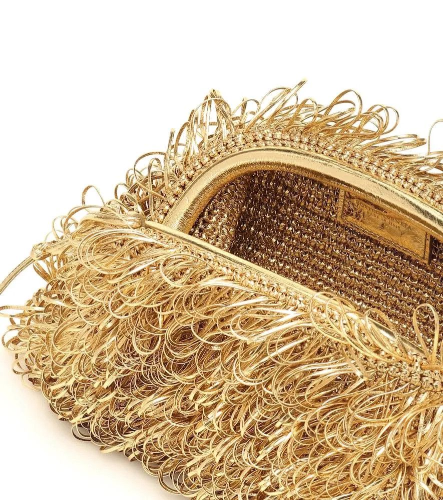 Bottega Veneta o1n1vont1124 Size: OS / Pouch in Gold Size ONE SIZE - 3 Thumbnail