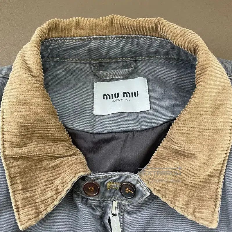 Miu Miu Miu Miu Gray Cotton Women's Jacket Size L . Size L / US 10 / IT 46 - 5 Thumbnail