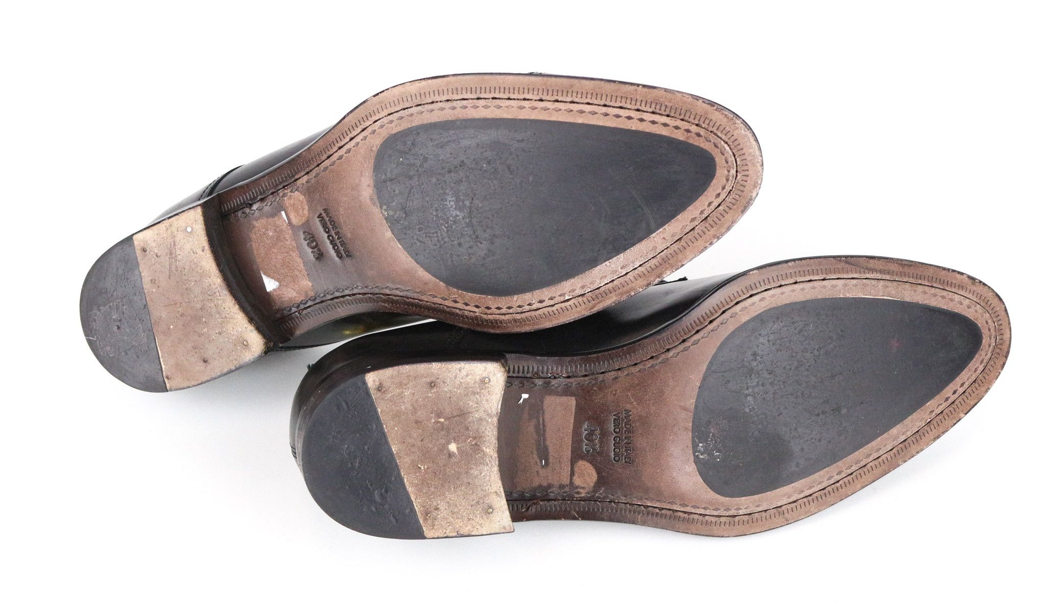 Suitsupply EU40.5 Black Leather Laced Low-Top Shoes 73356 Size US 7.5 / EU 40-41 - 6 Thumbnail