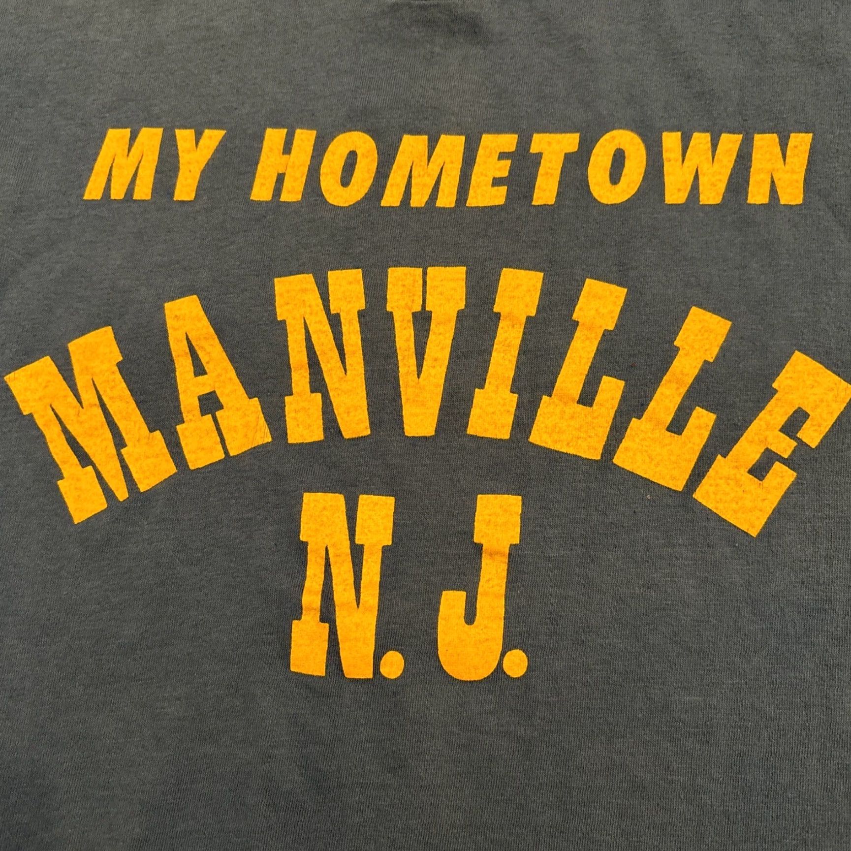 Vintage VINTAGE Single Stitch Manville New Jersey T Shirt Size S Blue Men's Shirt Jersey My Hometown 90s Size US S / EU 44-46 / 1 - 2 Thumbnail