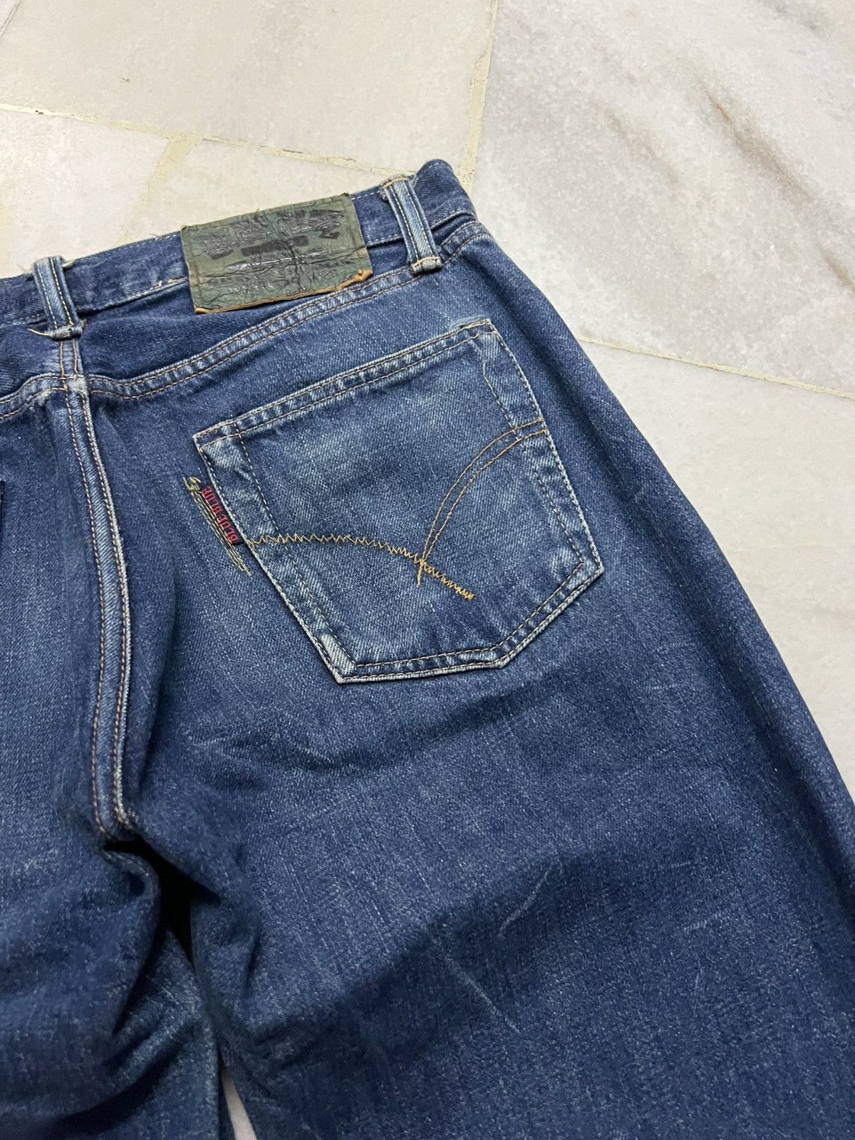 Japanese Brand 80’s H.R Market Blue Blue Japan Selvedge Jean Size US 31 - 19 Thumbnail