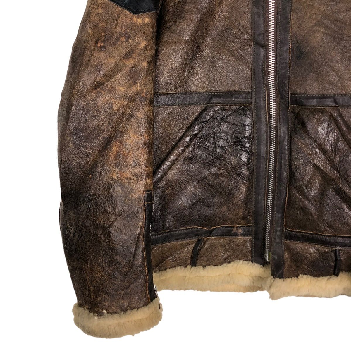 Schott 🔥VINTAGE B3 SHEARLING SHEEPSKIN LEATHER JACKET SCHOTT USA Size US M / EU 48-50 / 2 - 4 Thumbnail