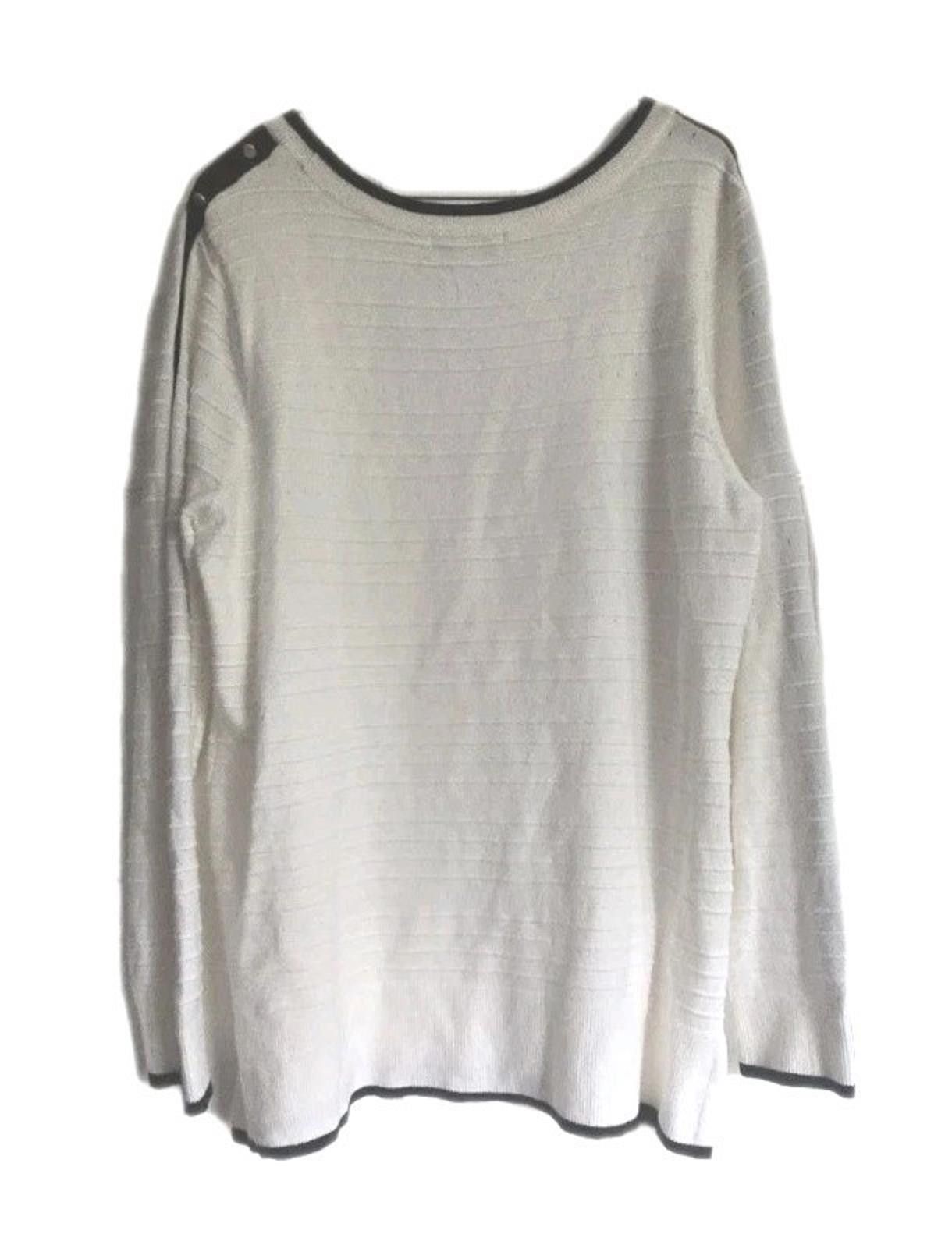Other Liz Claiborne Womens Sweater Blouse Top Size Large L Cream Size L / US 10 / IT 46 - 2 Thumbnail