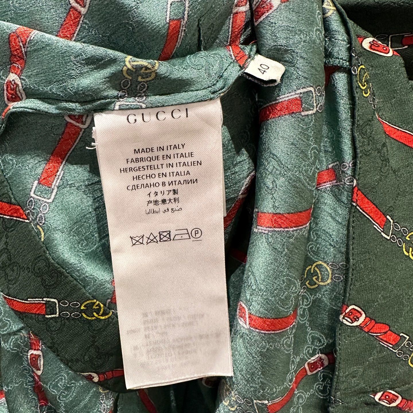 Gucci Gucci all-over horsebit GG print silk dress 40 Size S / US 4 / IT 40 - 4 Thumbnail